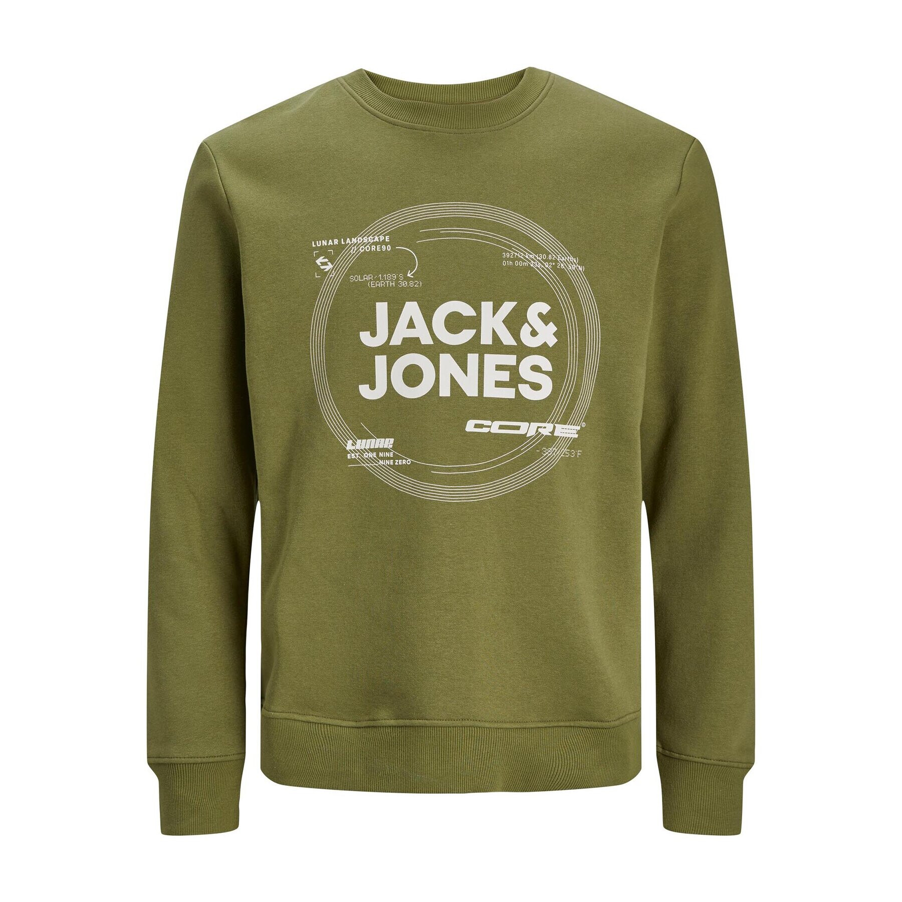 Jack&Jones Junior Суитшърт 12247681 Зелен Standard Fit - Pepit.bg