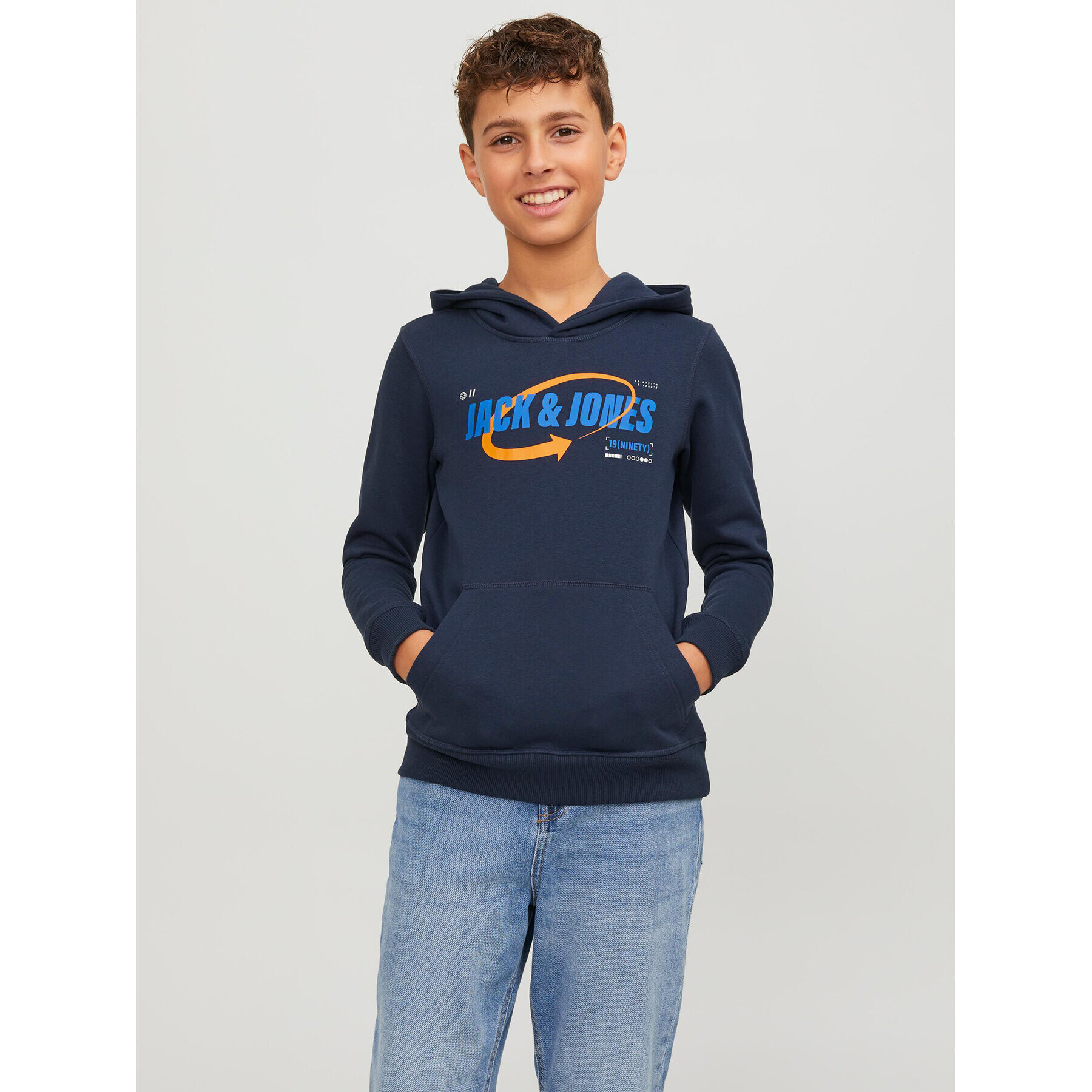 Jack&Jones Junior Суитшърт 12247700 Тъмносин Standard Fit - Pepit.bg