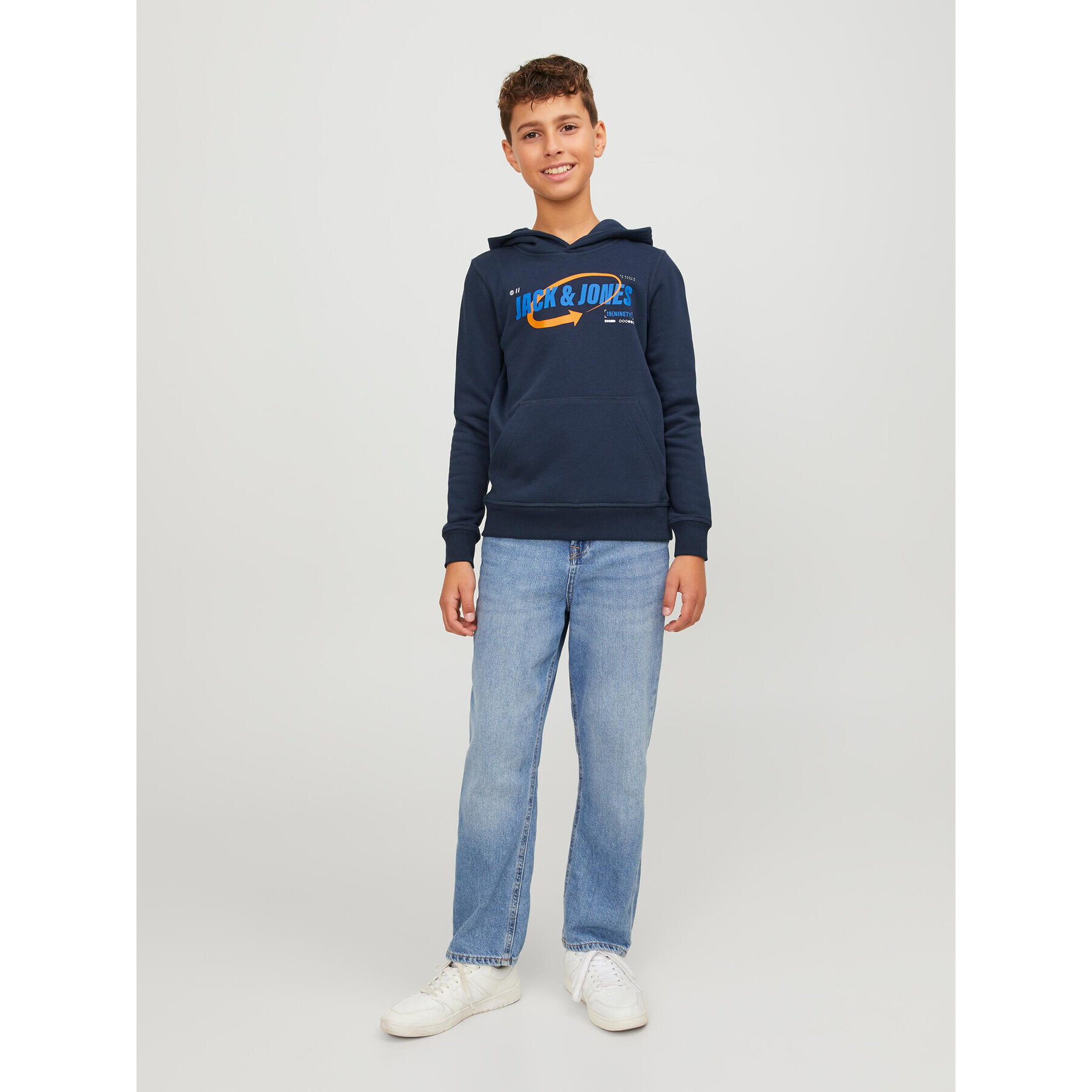 Jack&Jones Junior Суитшърт 12247700 Тъмносин Standard Fit - Pepit.bg