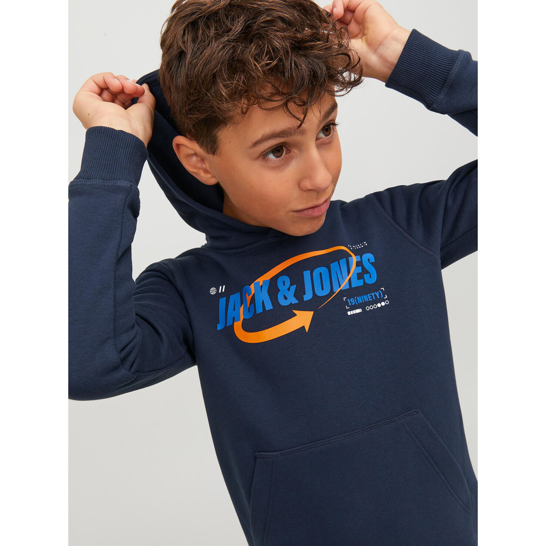 Jack&Jones Junior Суитшърт 12247700 Тъмносин Standard Fit - Pepit.bg