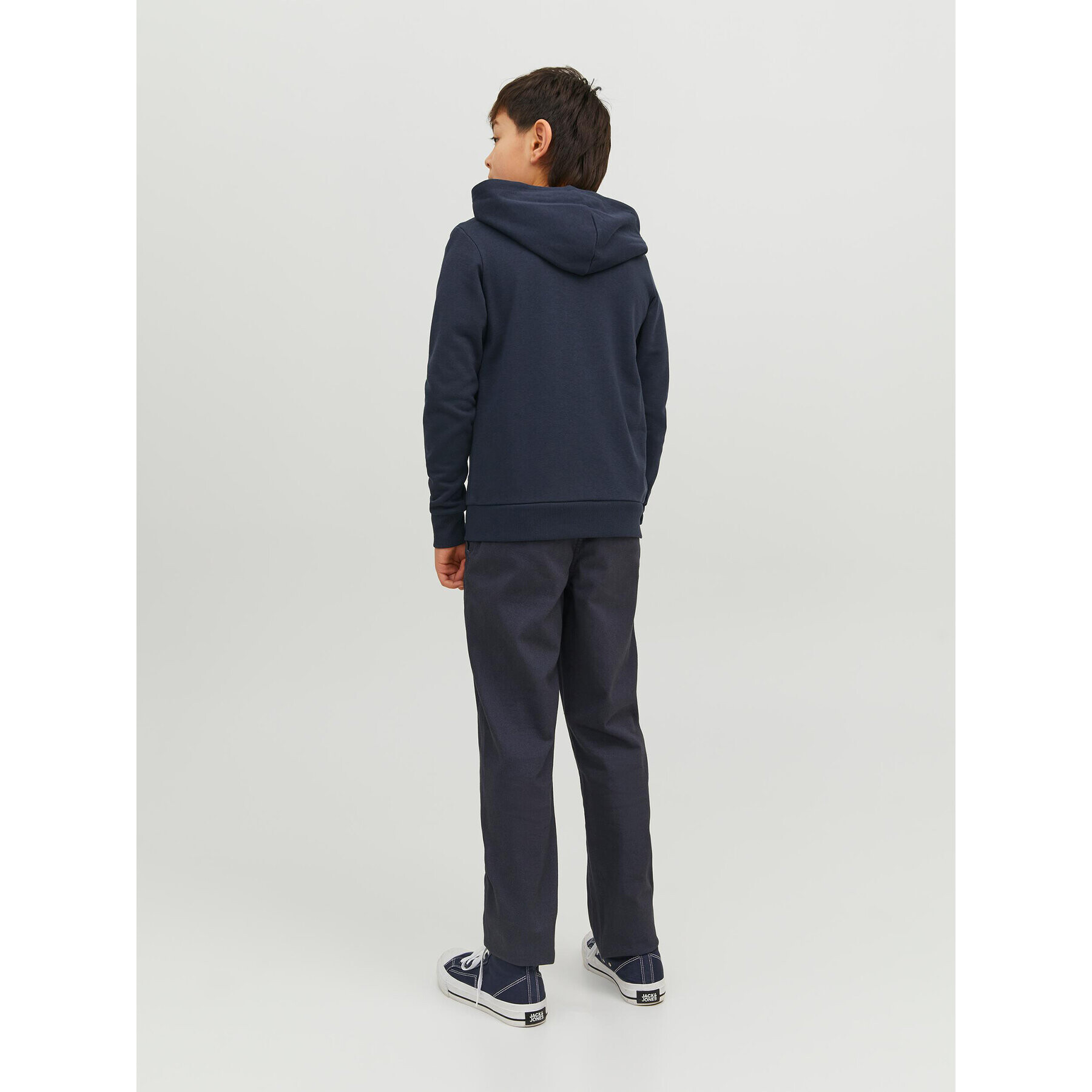 Jack&Jones Junior Суитшърт Andy 12224236 Тъмносин Regular Fit - Pepit.bg
