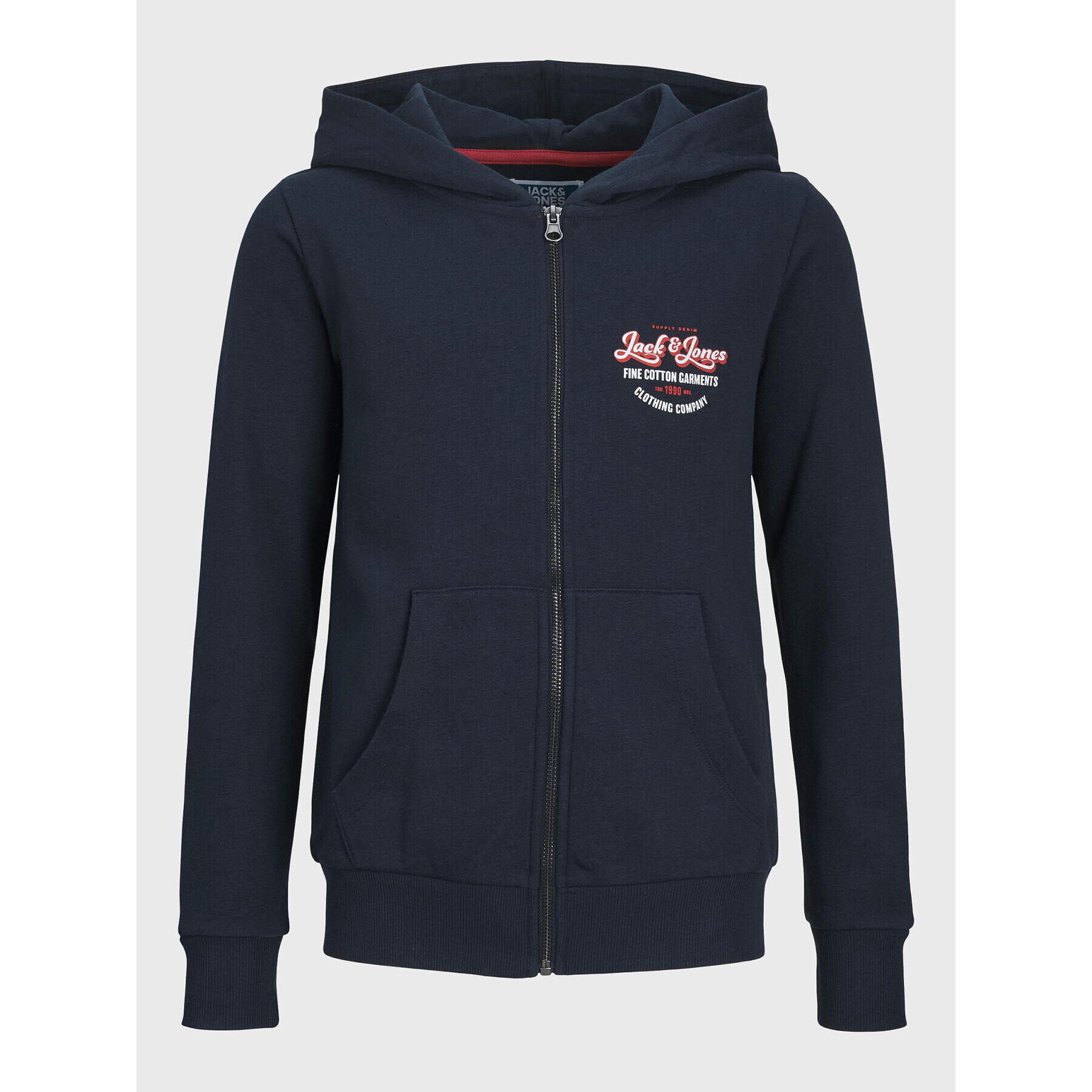 Jack&Jones Junior Суитшърт Andy 12224236 Тъмносин Regular Fit - Pepit.bg