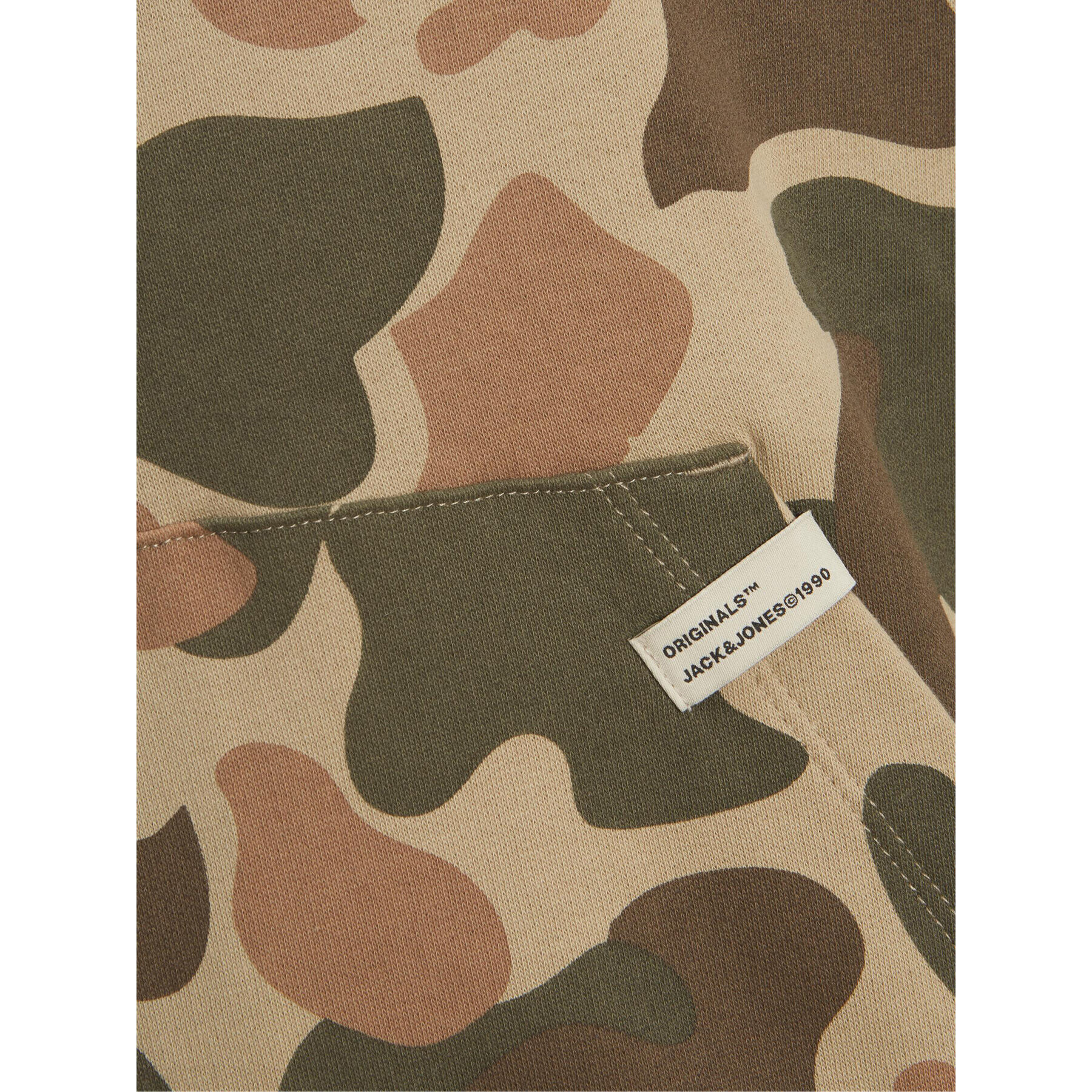 Jack&Jones Junior Суитшърт Camo 12216932 Каки Regular Fit - Pepit.bg