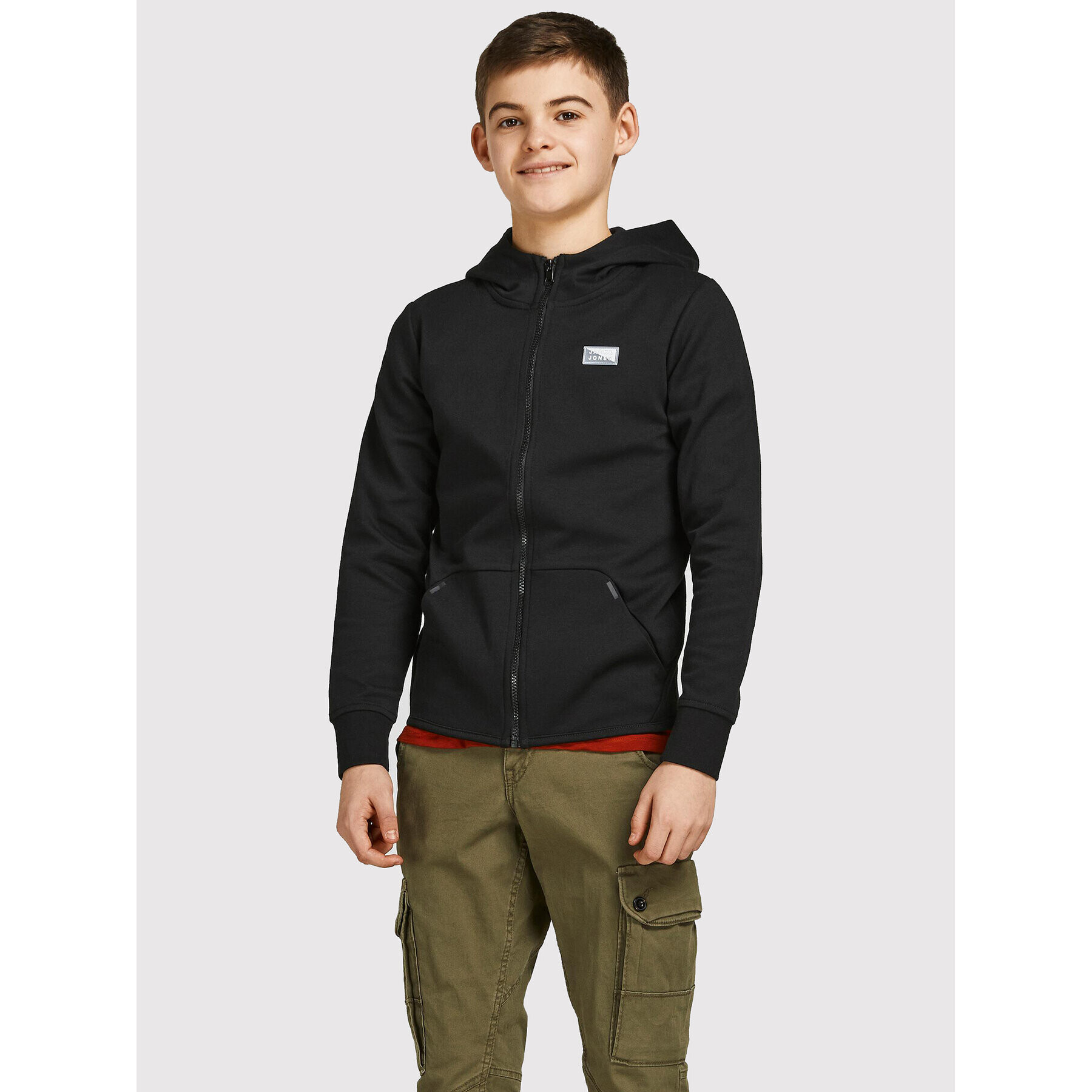 Jack&Jones Junior Суитшърт Coair 12192600 Черен Regular Fit - Pepit.bg