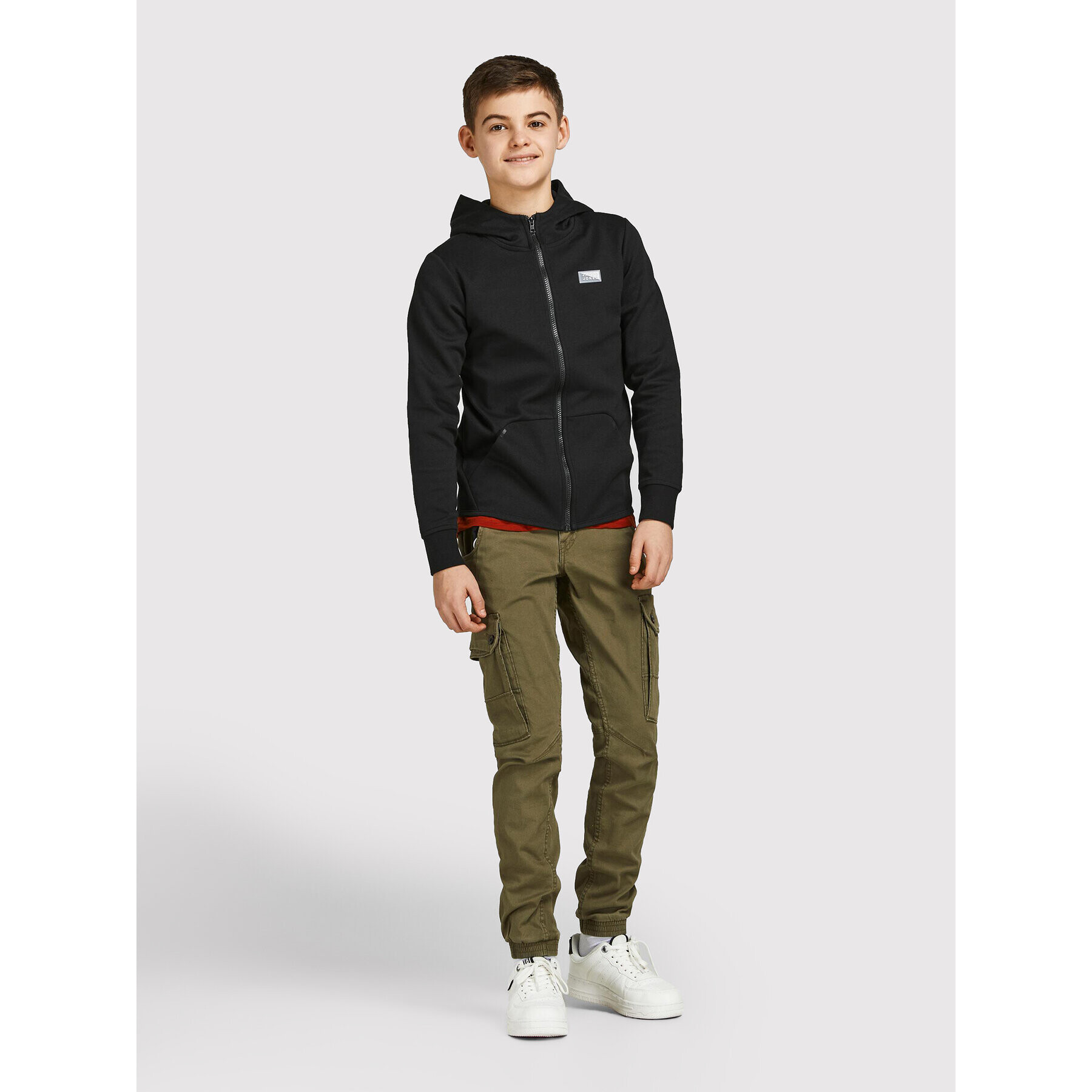 Jack&Jones Junior Суитшърт Coair 12192600 Черен Regular Fit - Pepit.bg