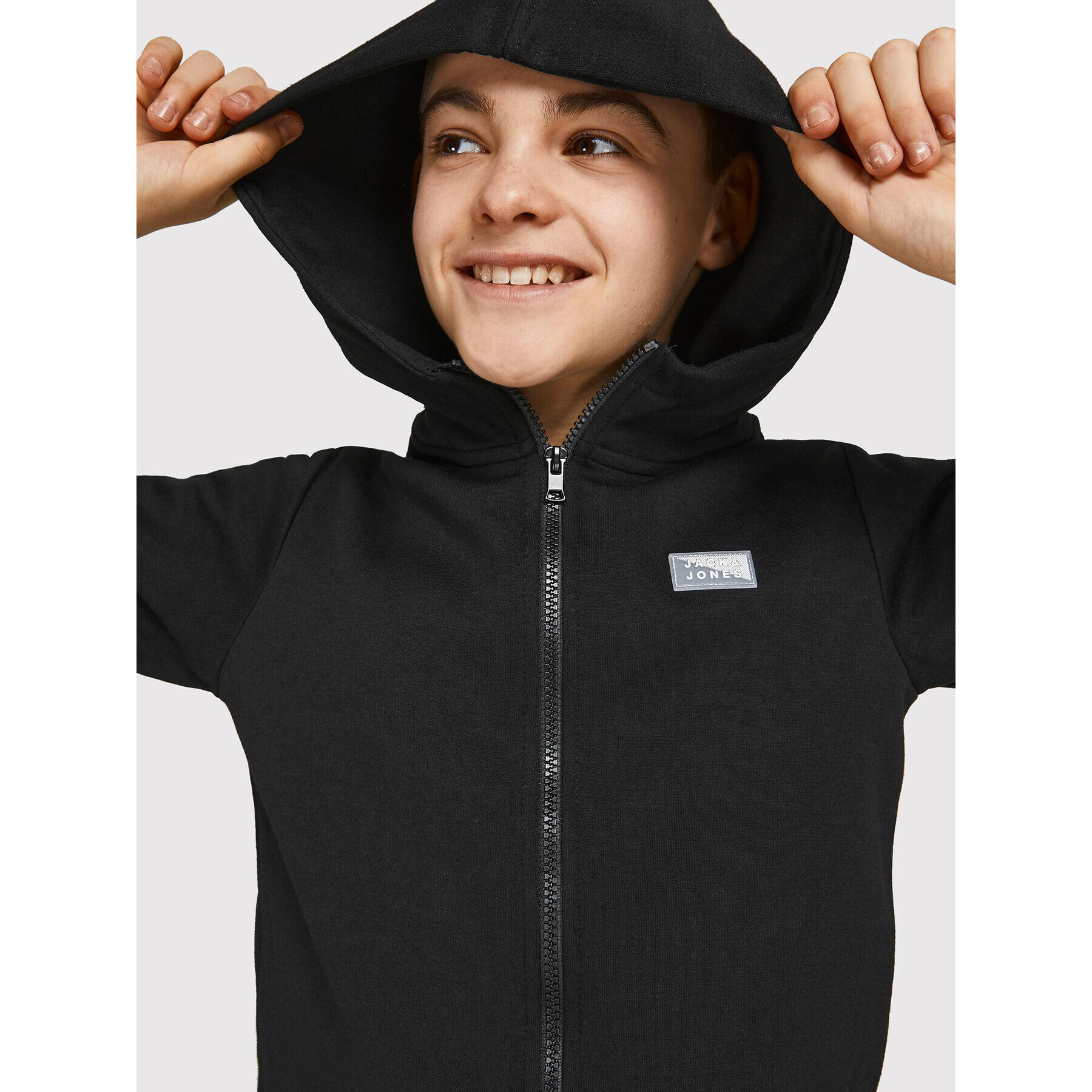 Jack&Jones Junior Суитшърт Coair 12192600 Черен Regular Fit - Pepit.bg
