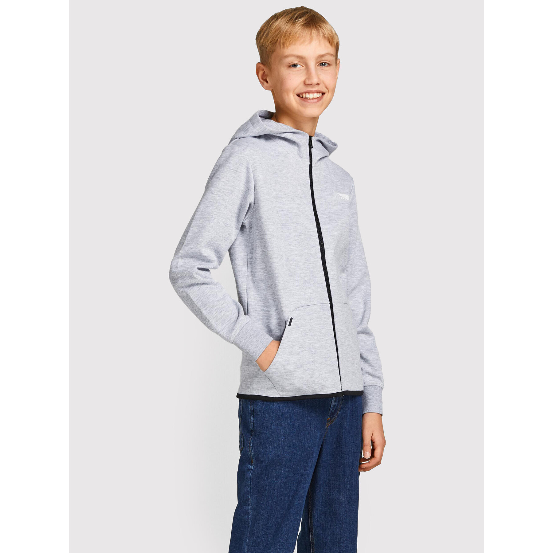 Jack&Jones Junior Суитшърт Coair 12192600 Сив Regular Fit - Pepit.bg