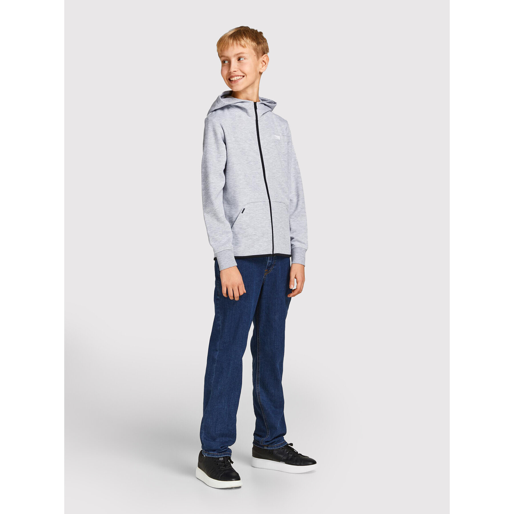 Jack&Jones Junior Суитшърт Coair 12192600 Сив Regular Fit - Pepit.bg