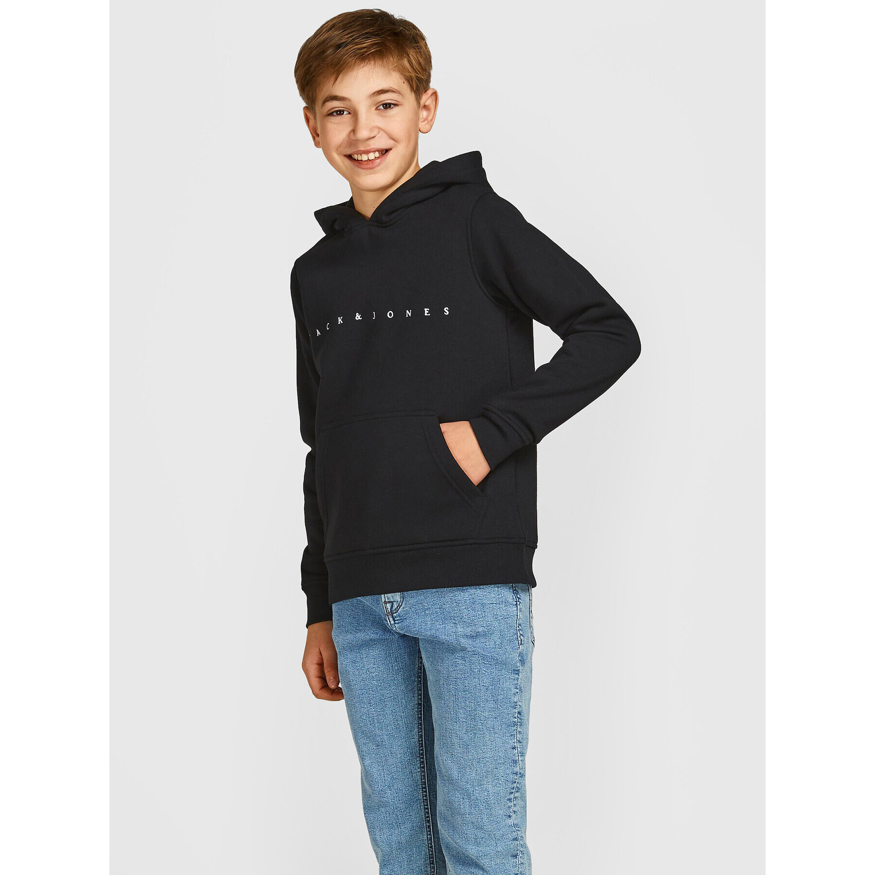 Jack&Jones Junior Суитшърт Copenhagen 12214983 Черен Regular Fit - Pepit.bg