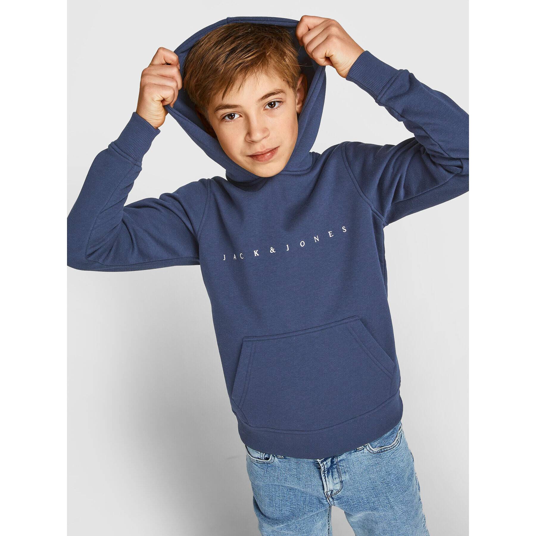 Jack&Jones Junior Суитшърт Copenhagen 2214983 Тъмносин Regular Fit - Pepit.bg