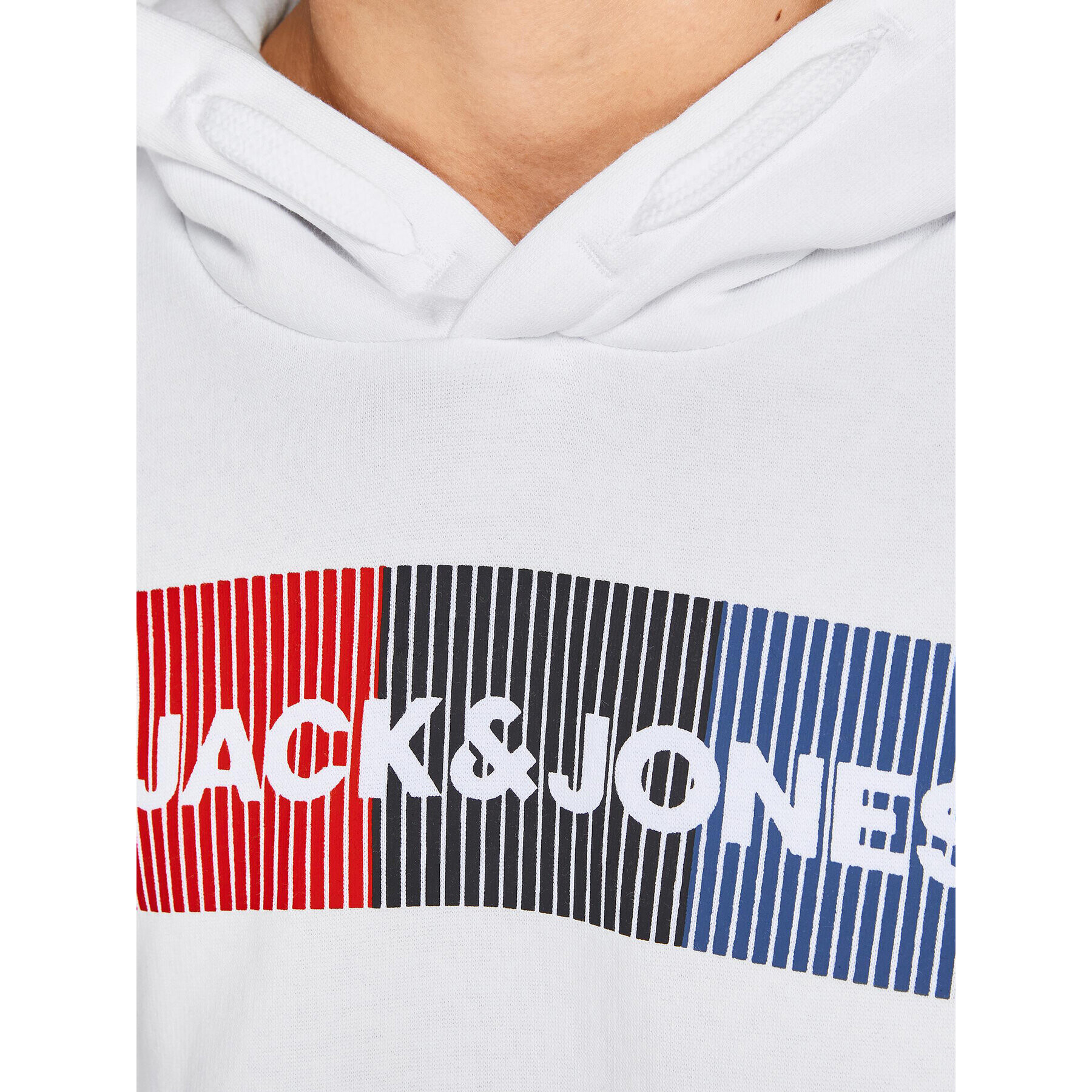 Jack&Jones Junior Суитшърт Corp Logo 12152841 Бял Regular Fit - Pepit.bg