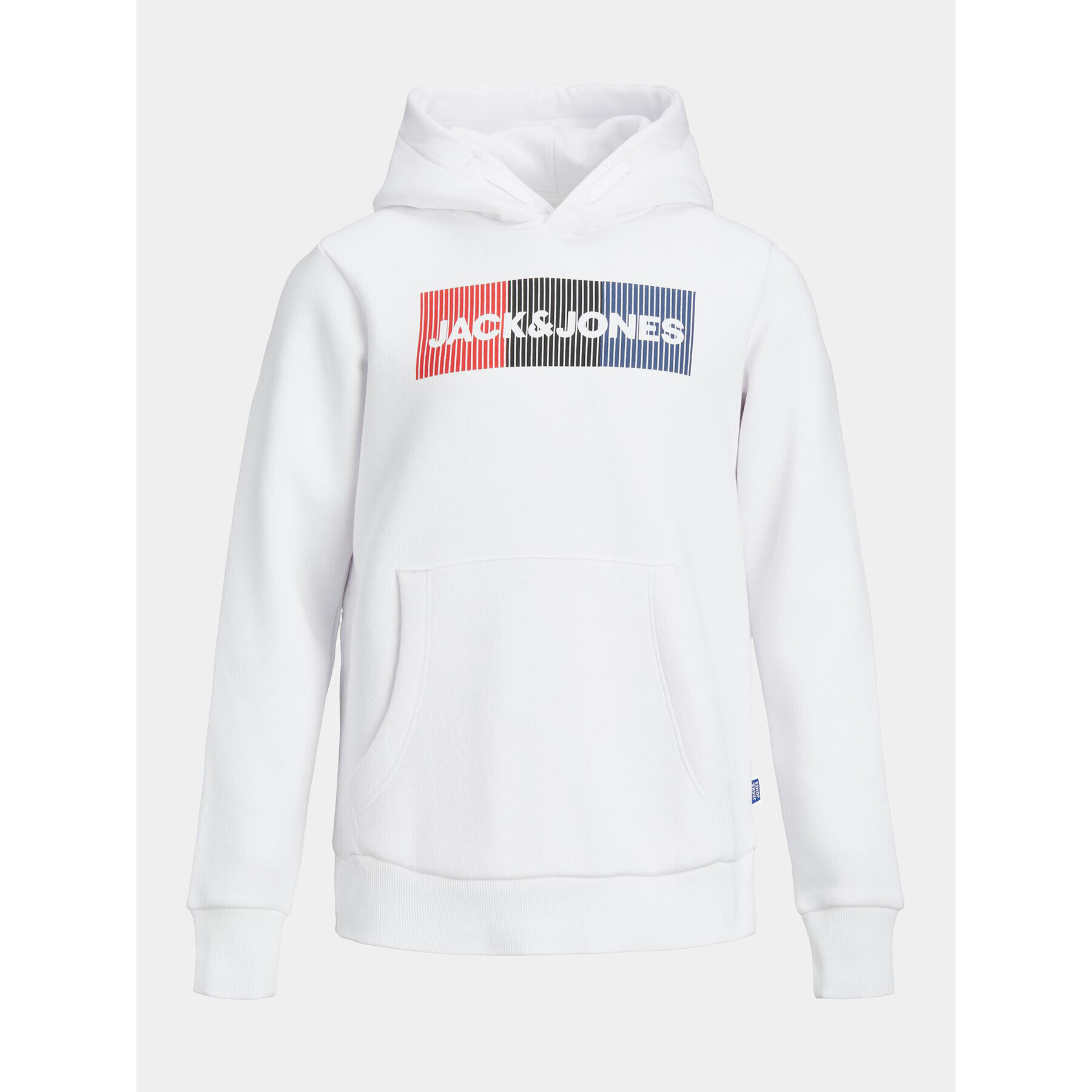 Jack&Jones Junior Суитшърт Corp Logo 12152841 Бял Regular Fit - Pepit.bg