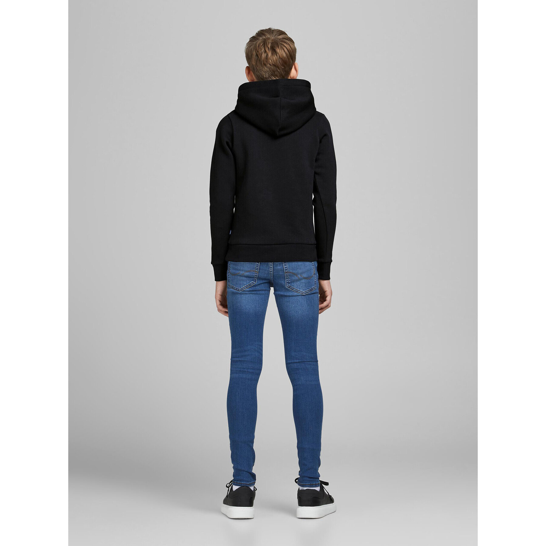 Jack&Jones Junior Суитшърт Corp Logo 12152841 Черен Regular Fit - Pepit.bg