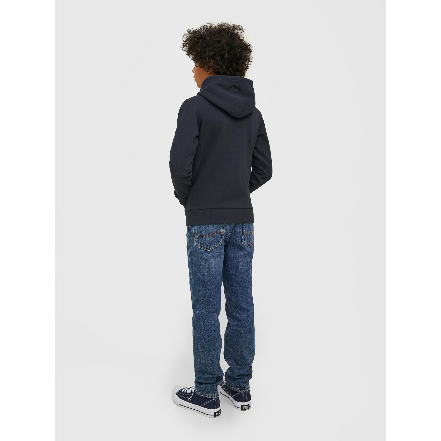 Jack&Jones Junior Суитшърт Emb 12213292 Черен Regular Fit - Pepit.bg