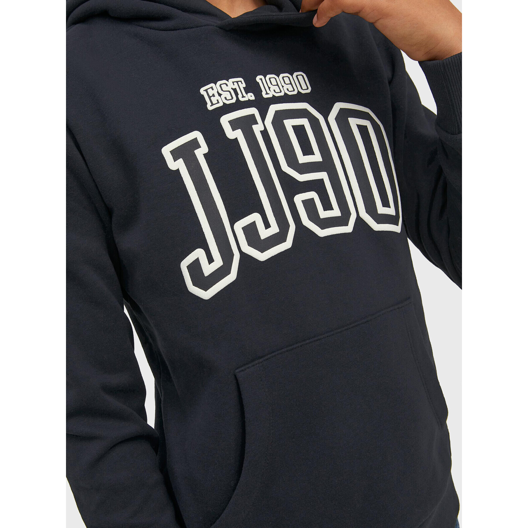 Jack&Jones Junior Суитшърт Emb 12213292 Черен Regular Fit - Pepit.bg