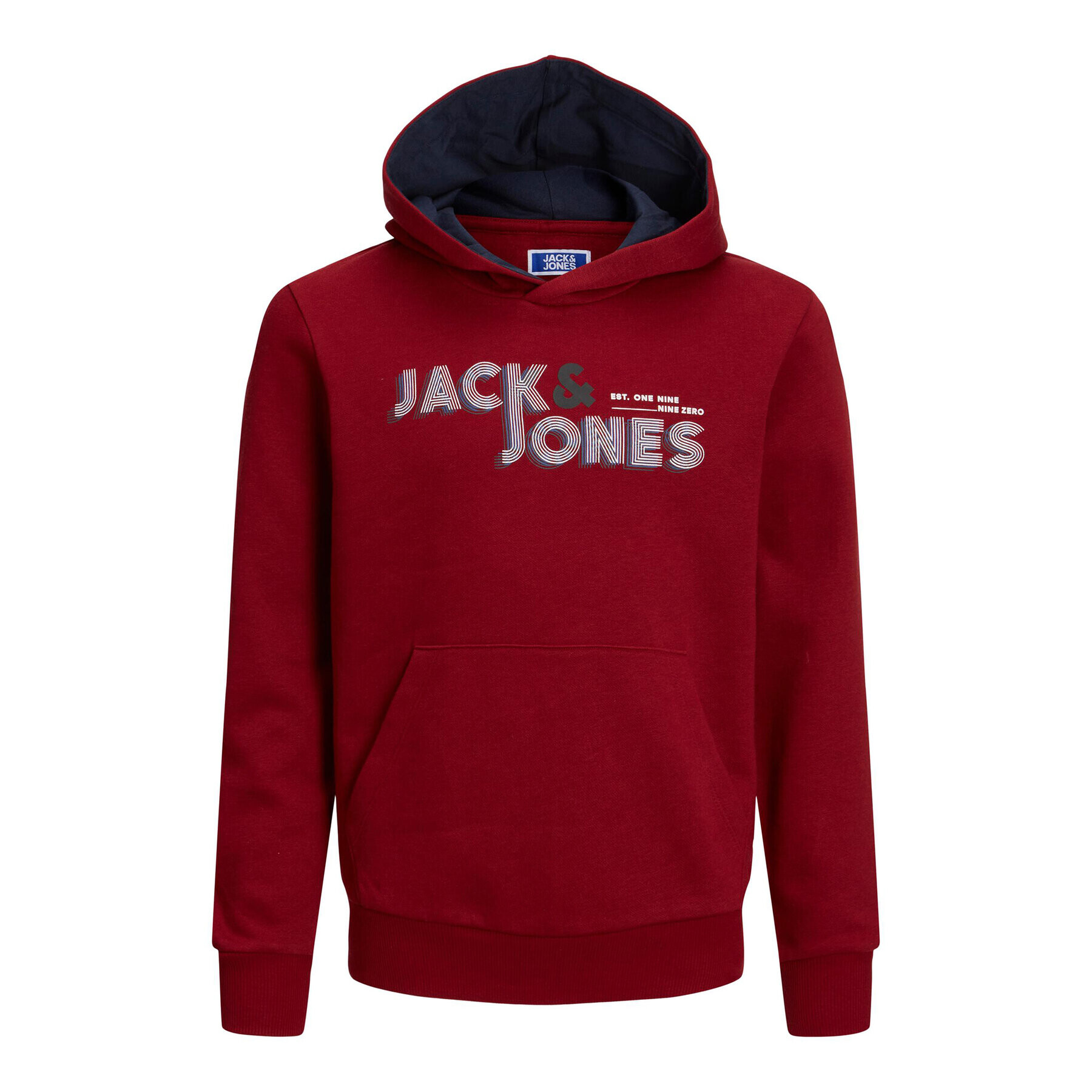 Jack&Jones Junior Суитшърт Friday 12219582 Бордо Regular Fit - Pepit.bg