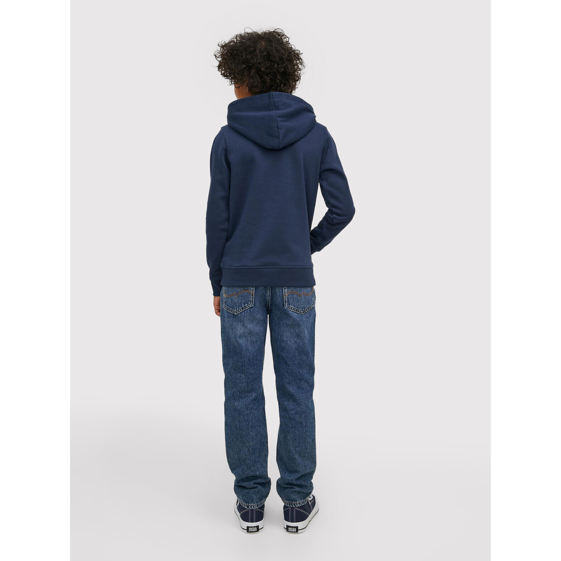 Jack&Jones Junior Суитшърт Jiron 12213277 Тъмносин Regular Fit - Pepit.bg