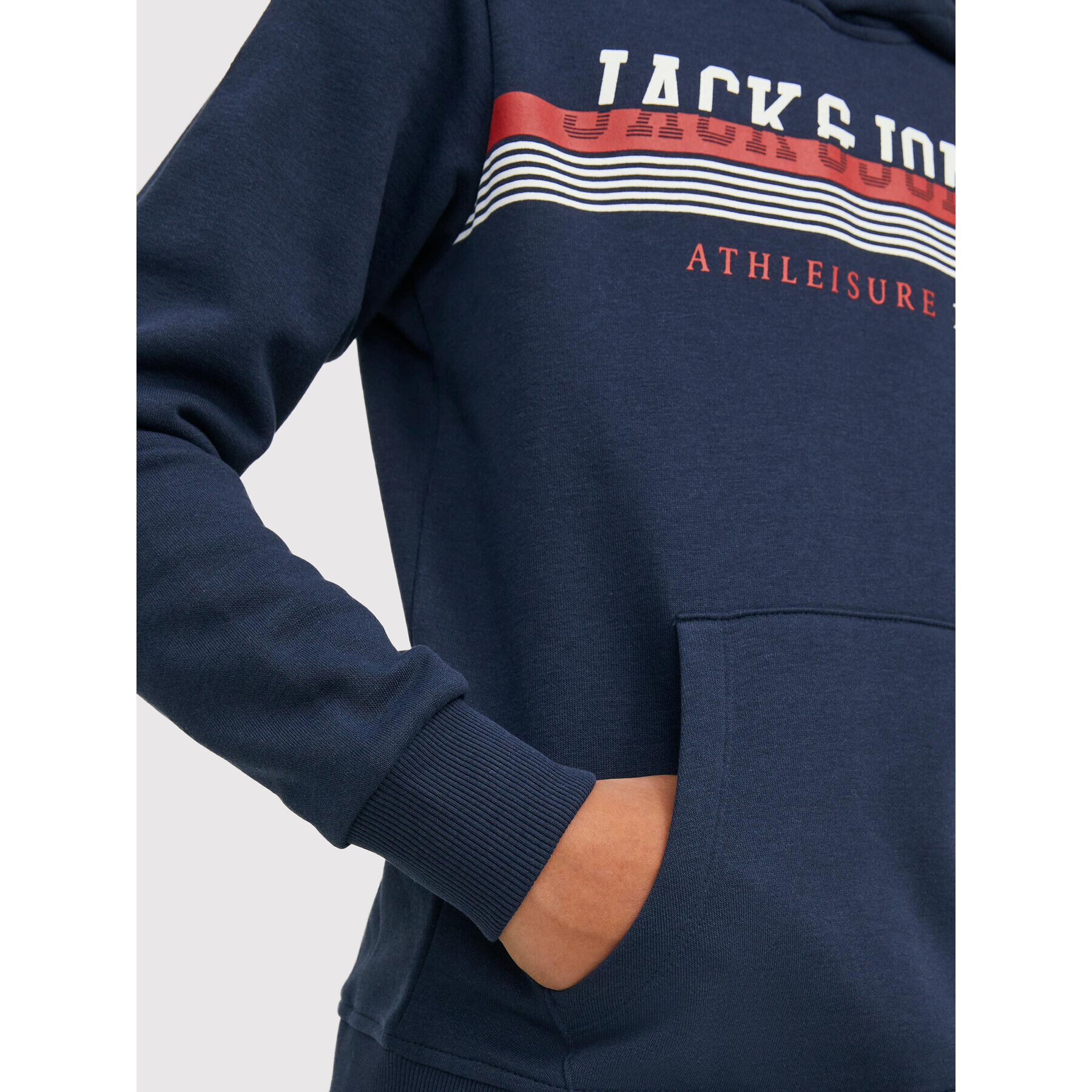 Jack&Jones Junior Суитшърт Jiron 12213277 Тъмносин Regular Fit - Pepit.bg