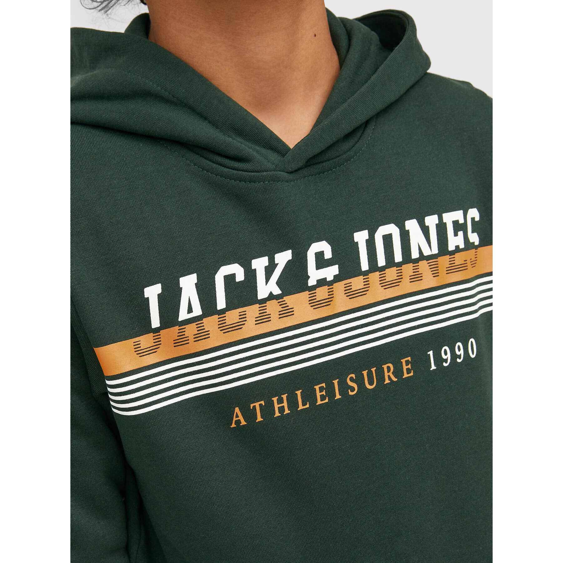 Jack&Jones Junior Суитшърт Jiron 12213277 Зелен Regular Fit - Pepit.bg