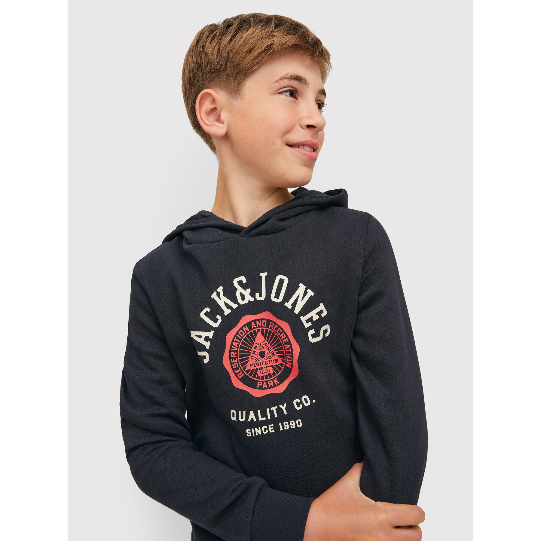 Jack&Jones Junior Суитшърт Logo 12212287 Черен Regular Fit - Pepit.bg