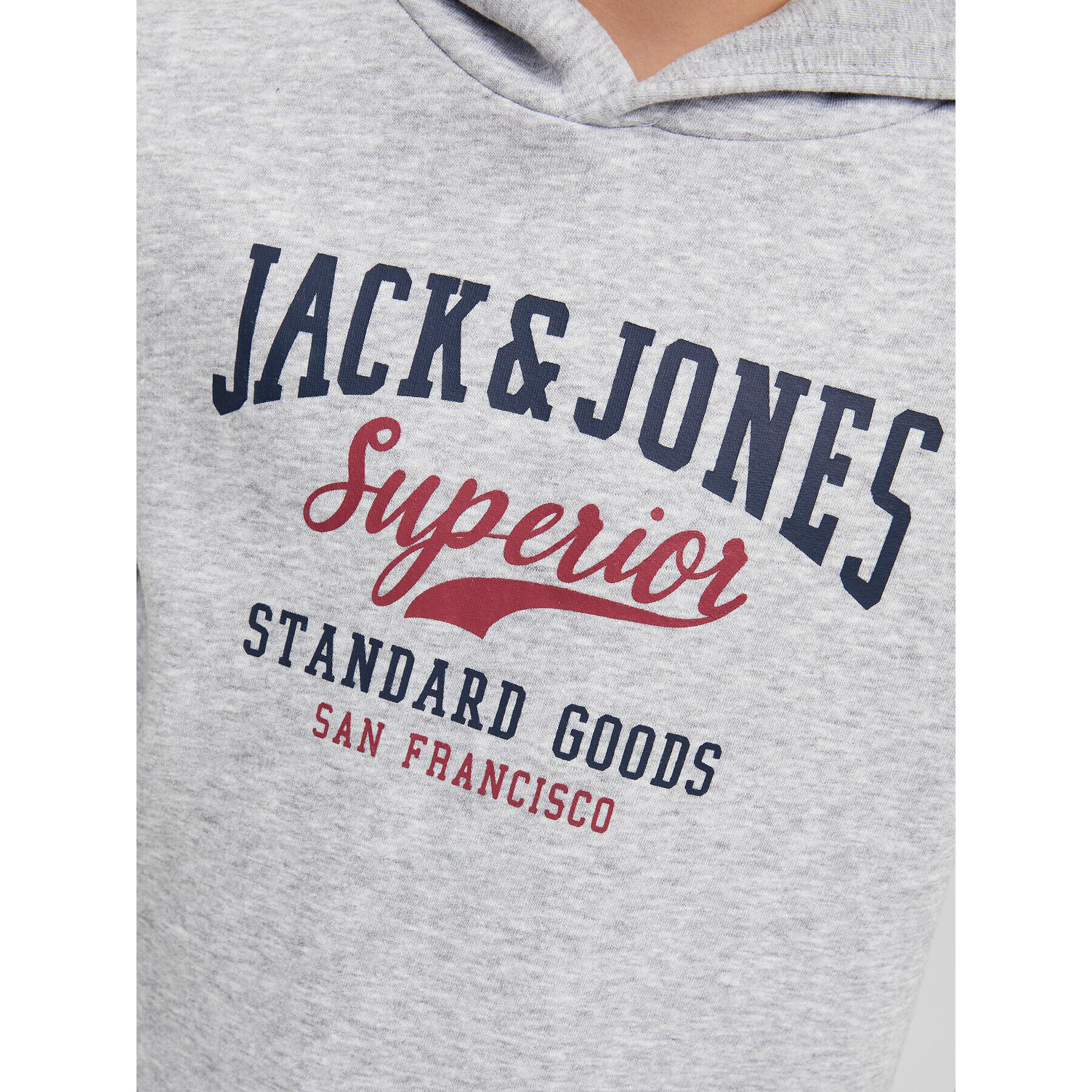 Jack&Jones Junior Суитшърт Logo 12212287 Сив Regular Fit - Pepit.bg