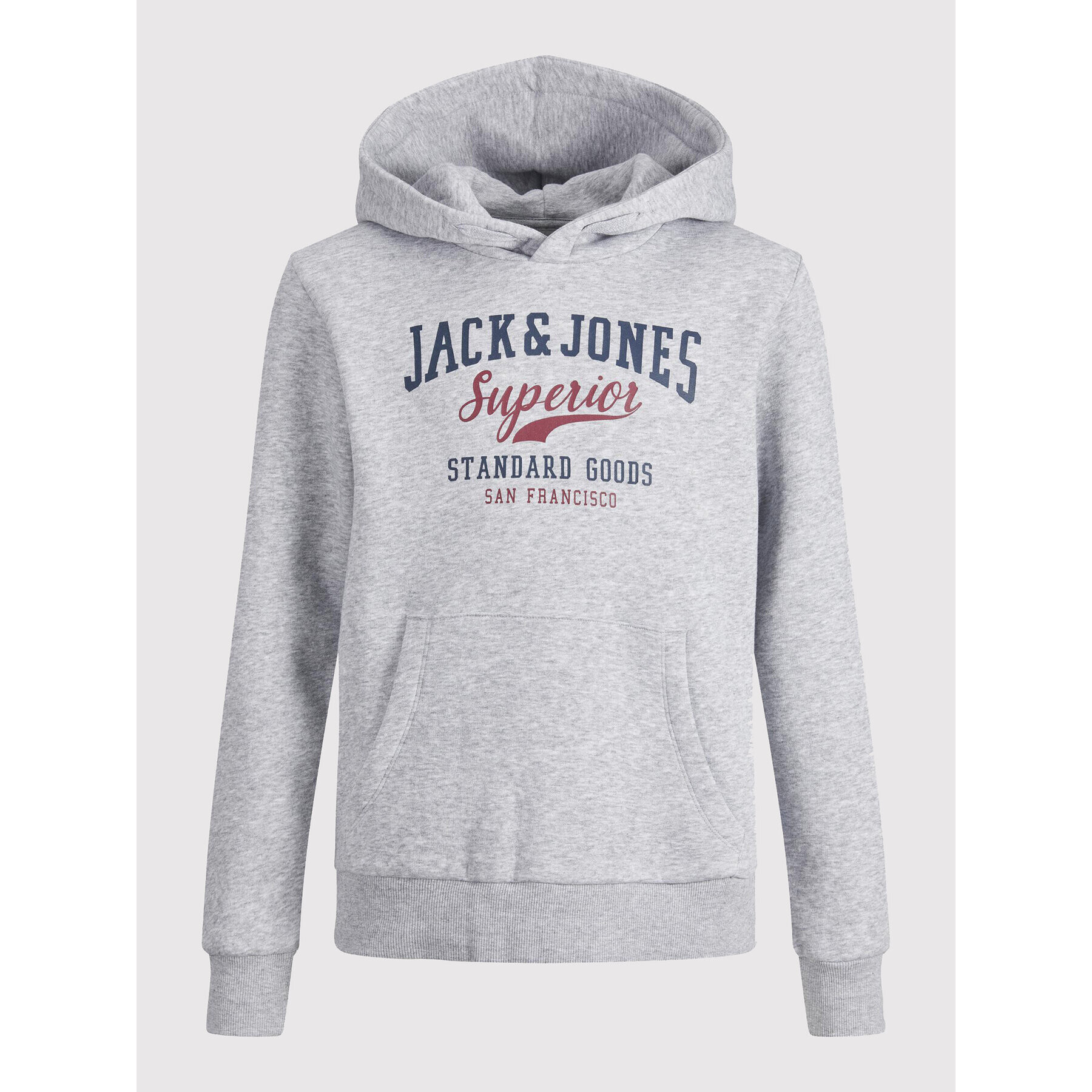 Jack&Jones Junior Суитшърт Logo 12212287 Сив Regular Fit - Pepit.bg