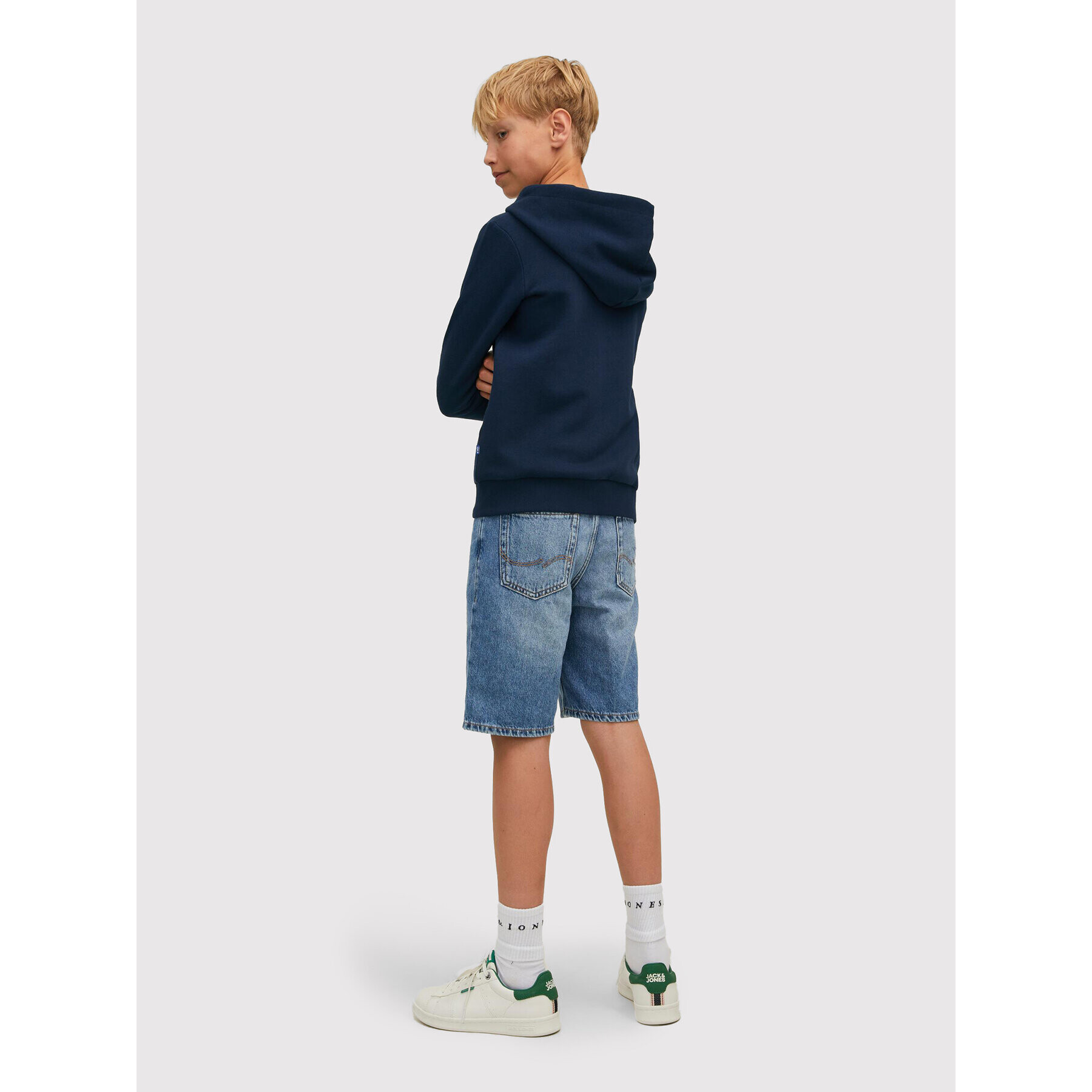Jack&Jones Junior Суитшърт Logo 12218049 Тъмносин Regular Fit - Pepit.bg