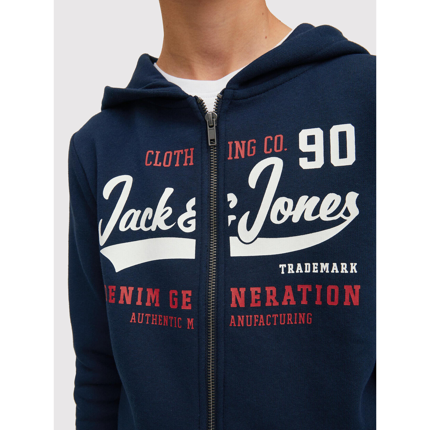 Jack&Jones Junior Суитшърт Logo 12218049 Тъмносин Regular Fit - Pepit.bg