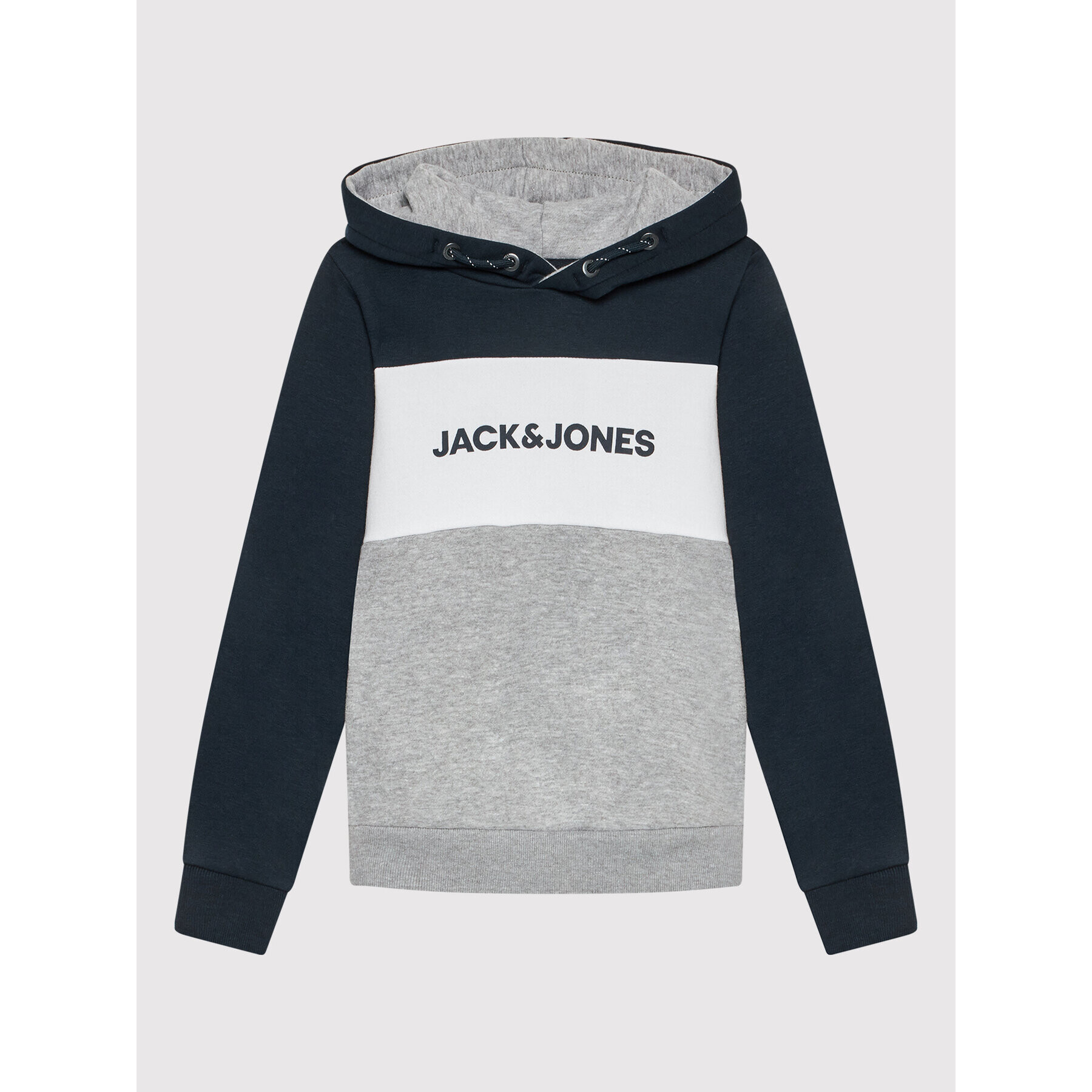 Jack&Jones Junior Суитшърт Logo Blocking 12173901 Тъмносин Regular Fit - Pepit.bg