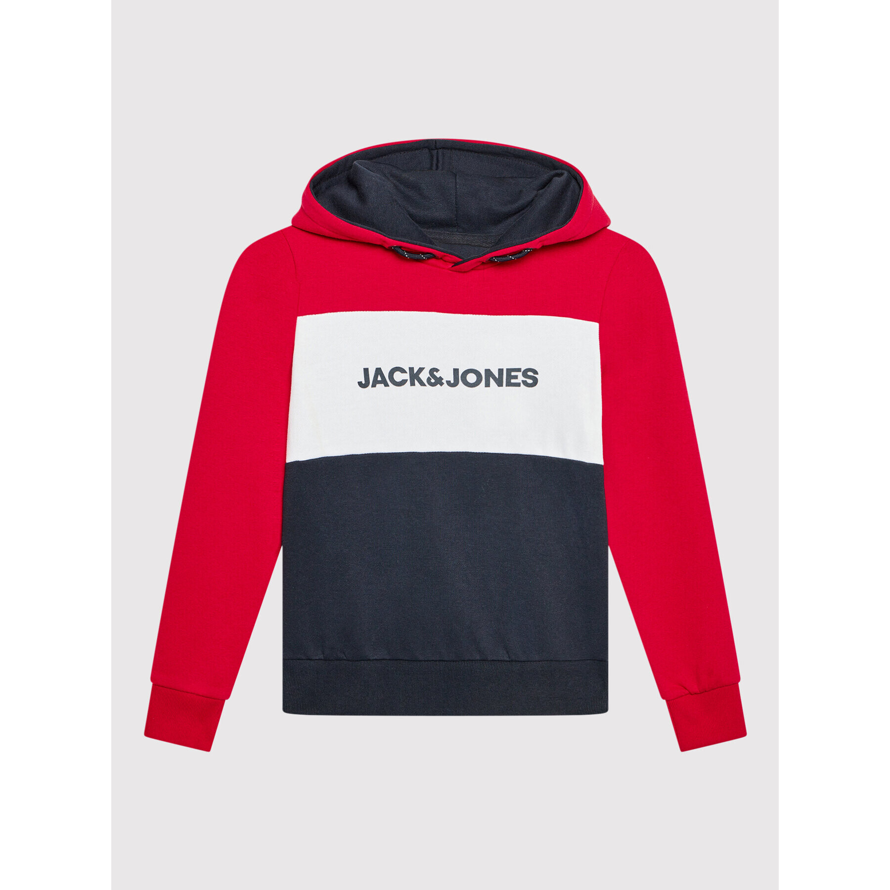 Jack&Jones Junior Суитшърт Logo Blocking 12173901 Тъмносин Regular Fit - Pepit.bg