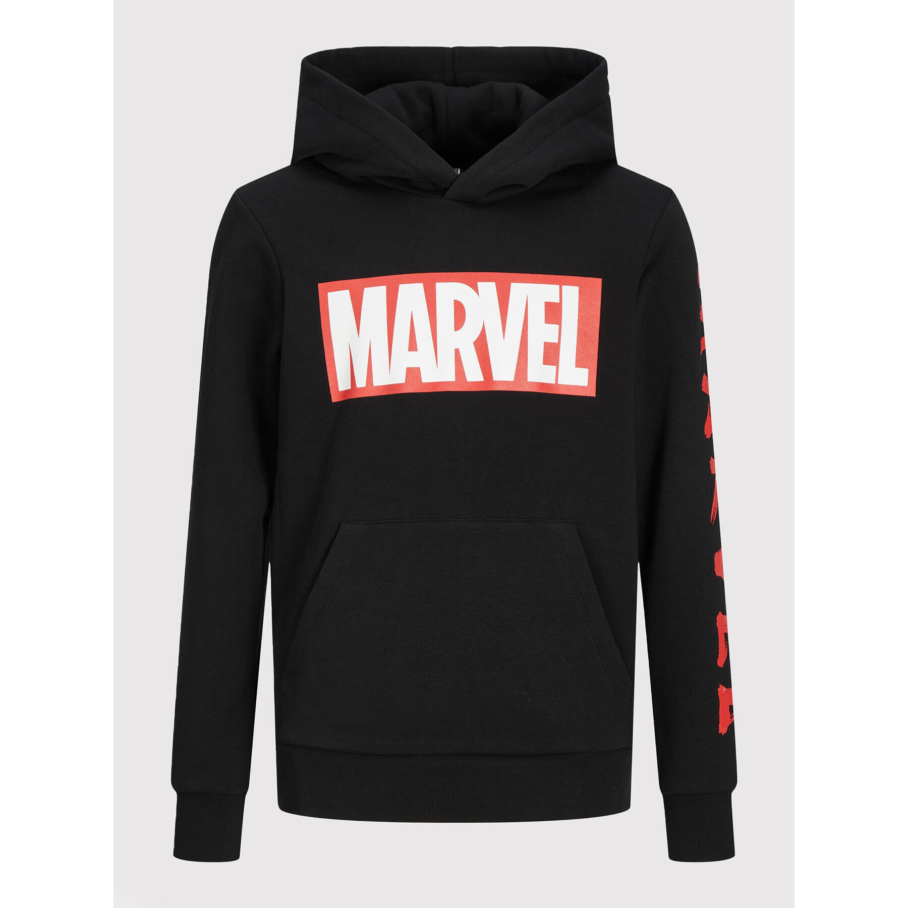 Jack&Jones Junior Суитшърт MARVEL 12217804 Черен Loose Fit - Pepit.bg