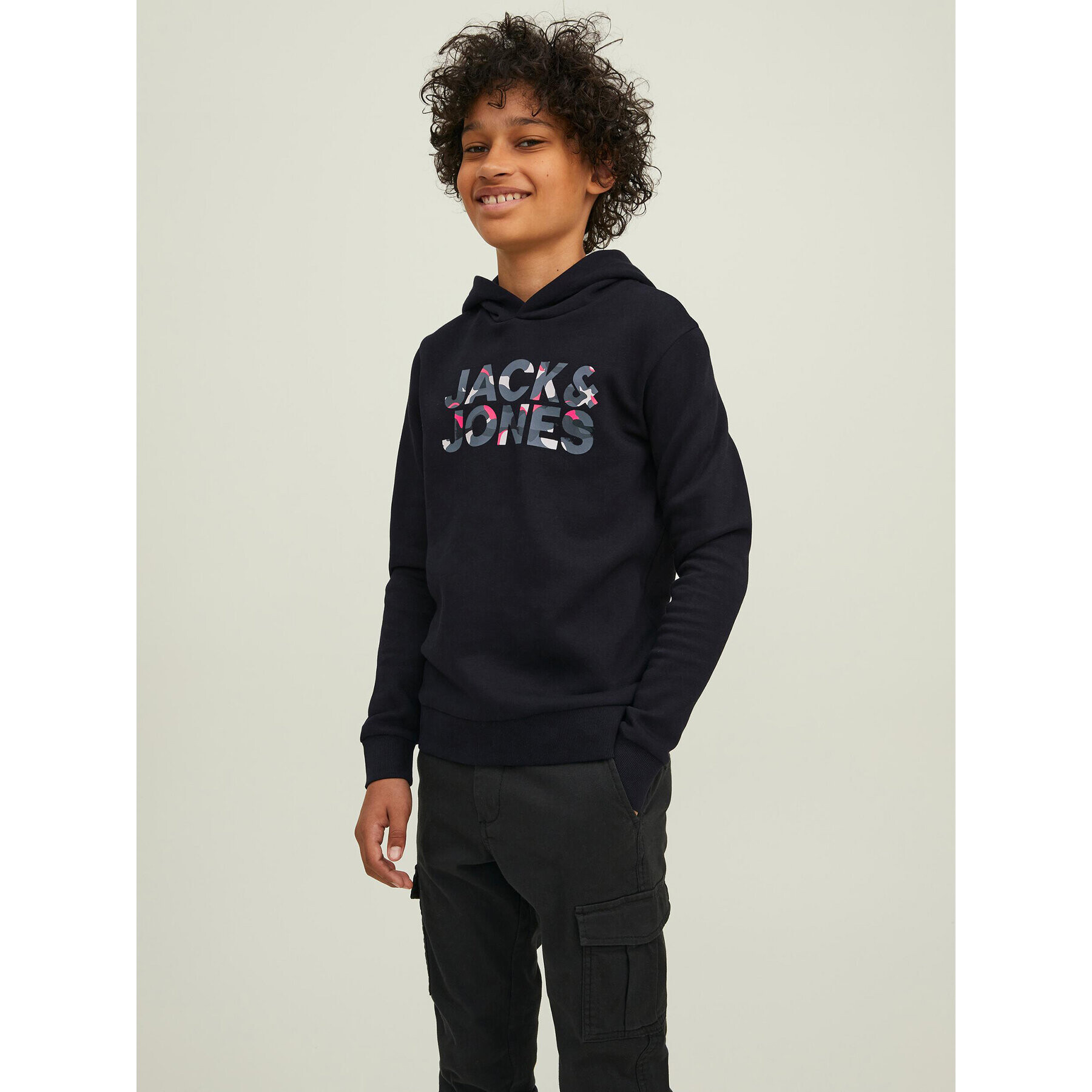 Jack&Jones Junior Суитшърт Ramp 12213338 Черен Regular Fit - Pepit.bg
