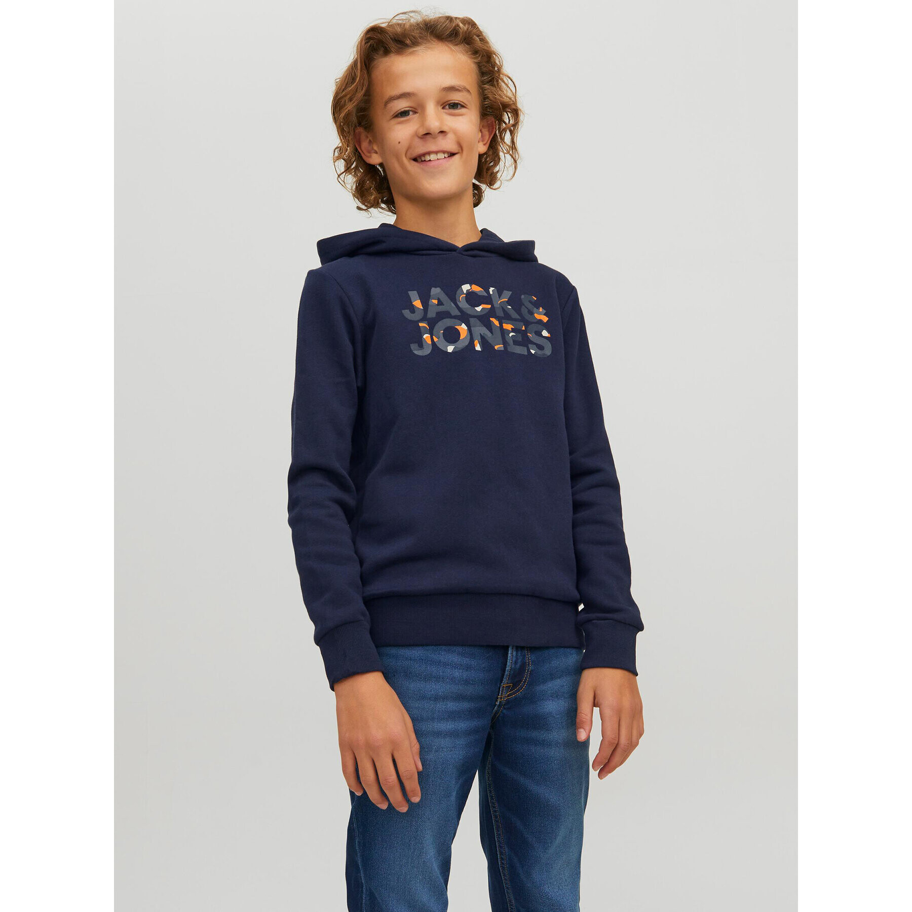 Jack&Jones Junior Суитшърт Ramp 12213338 Тъмносин Regular Fit - Pepit.bg