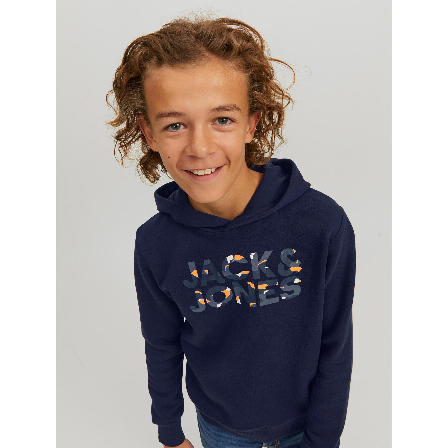 Jack&Jones Junior Суитшърт Ramp 12213338 Тъмносин Regular Fit - Pepit.bg