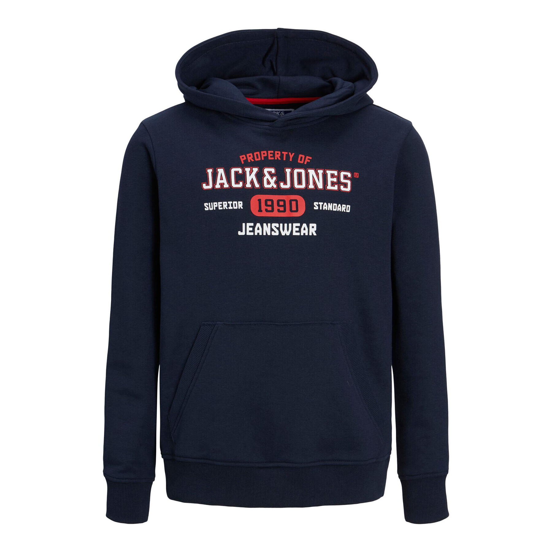 Jack&Jones Junior Суитшърт Stamp 12213297 Тъмносин Regular Fit - Pepit.bg