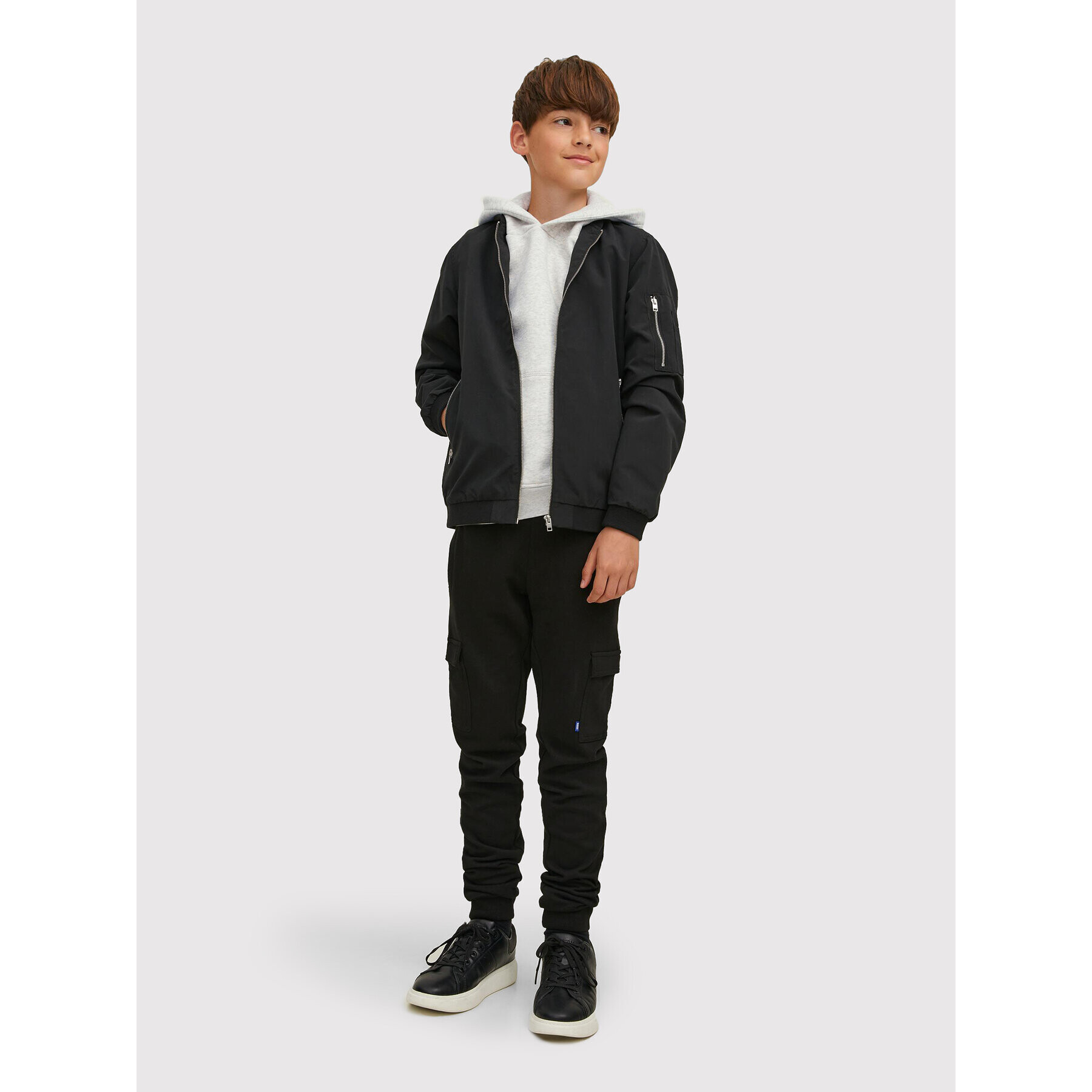 Jack&Jones Junior Суитшърт Star 12213100 Сив Regular Fit - Pepit.bg