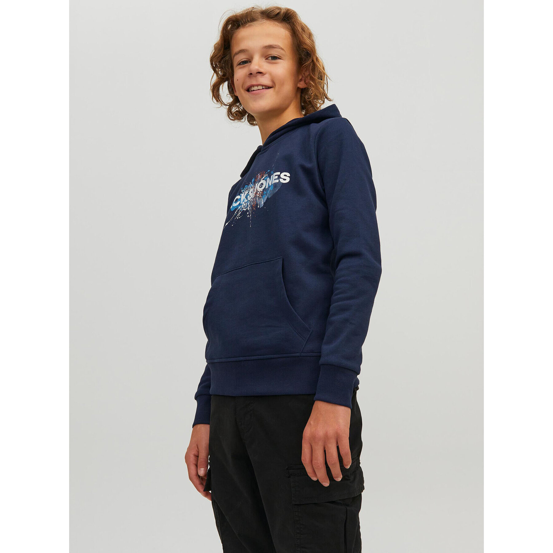 Jack&Jones Junior Суитшърт Tear 12221713 Тъмносин Regular Fit - Pepit.bg