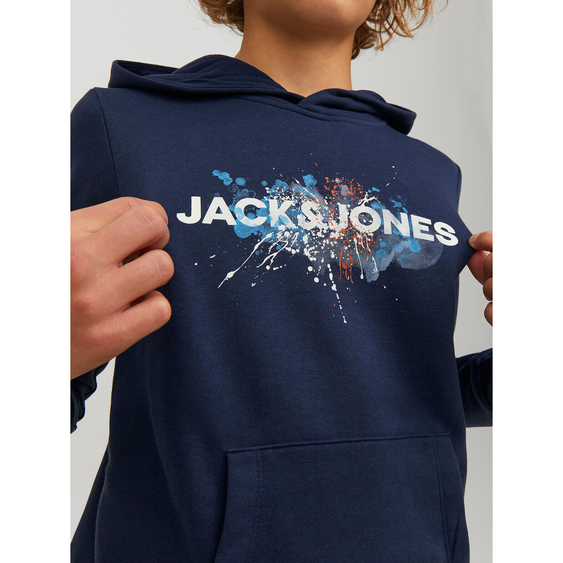 Jack&Jones Junior Суитшърт Tear 12221713 Тъмносин Regular Fit - Pepit.bg