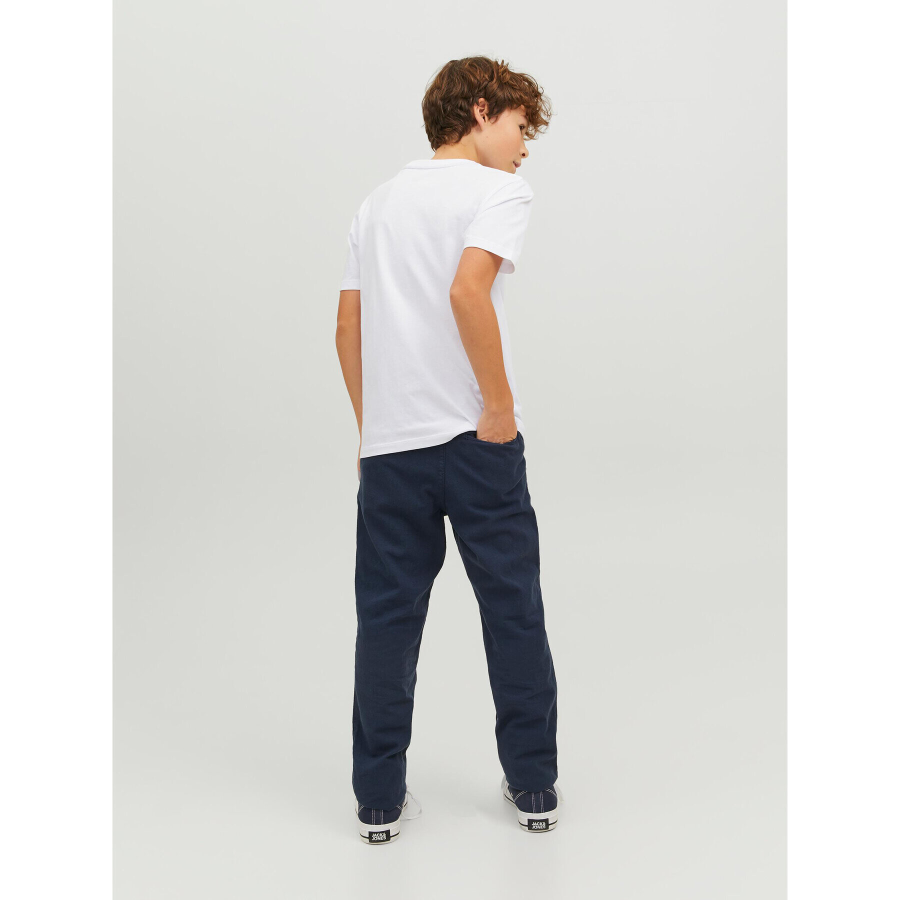 Jack&Jones Junior Тишърт 12224231 Бял Regular Fit - Pepit.bg