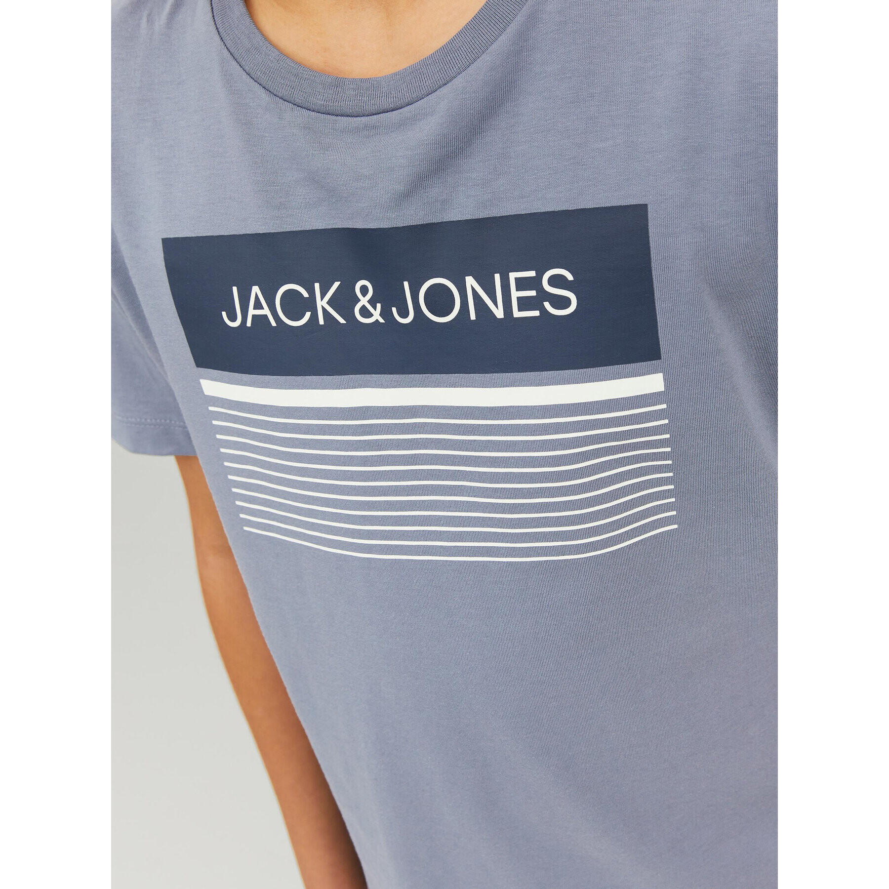 Jack&Jones Junior Тишърт 12224231 Син Regular Fit - Pepit.bg