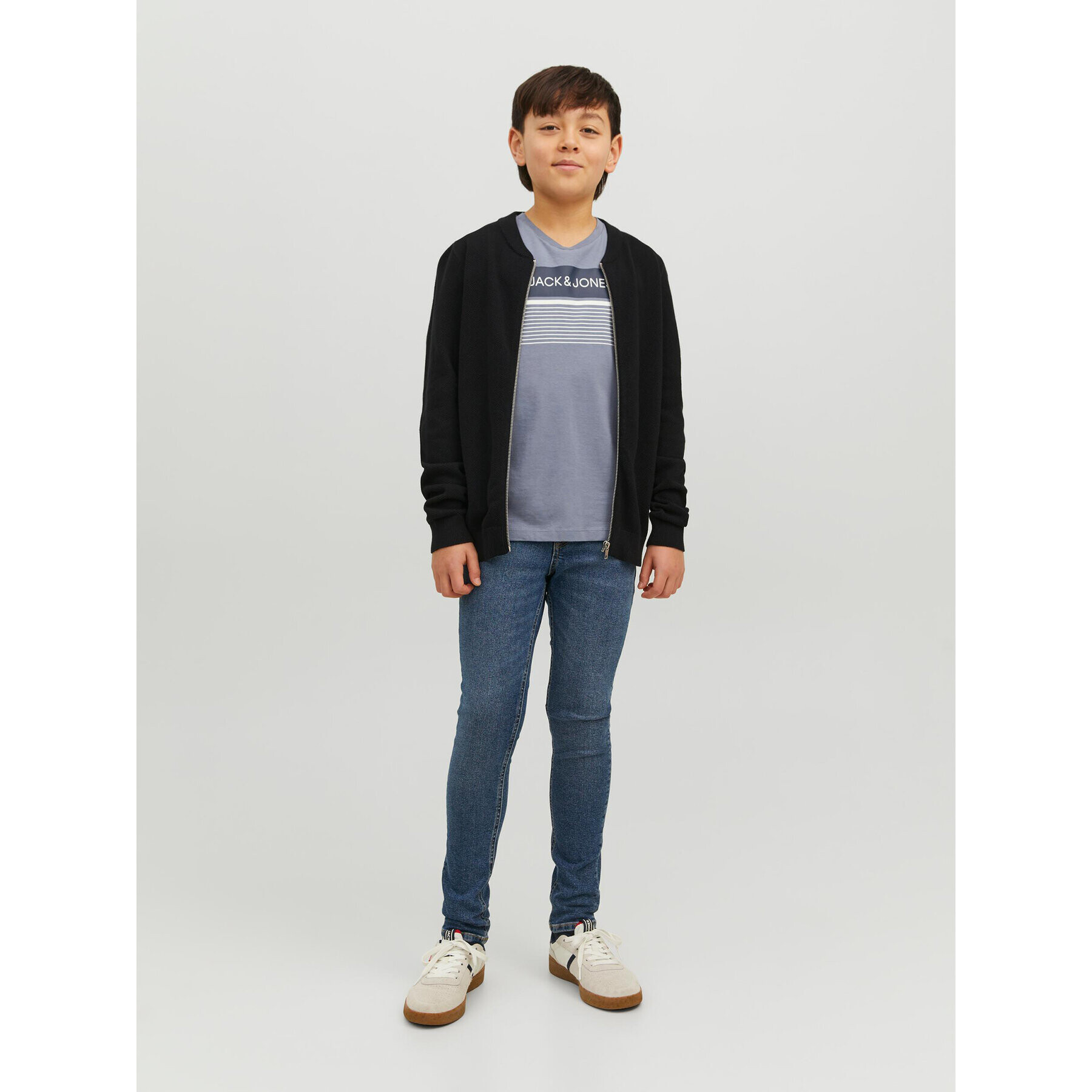 Jack&Jones Junior Тишърт 12224231 Син Regular Fit - Pepit.bg