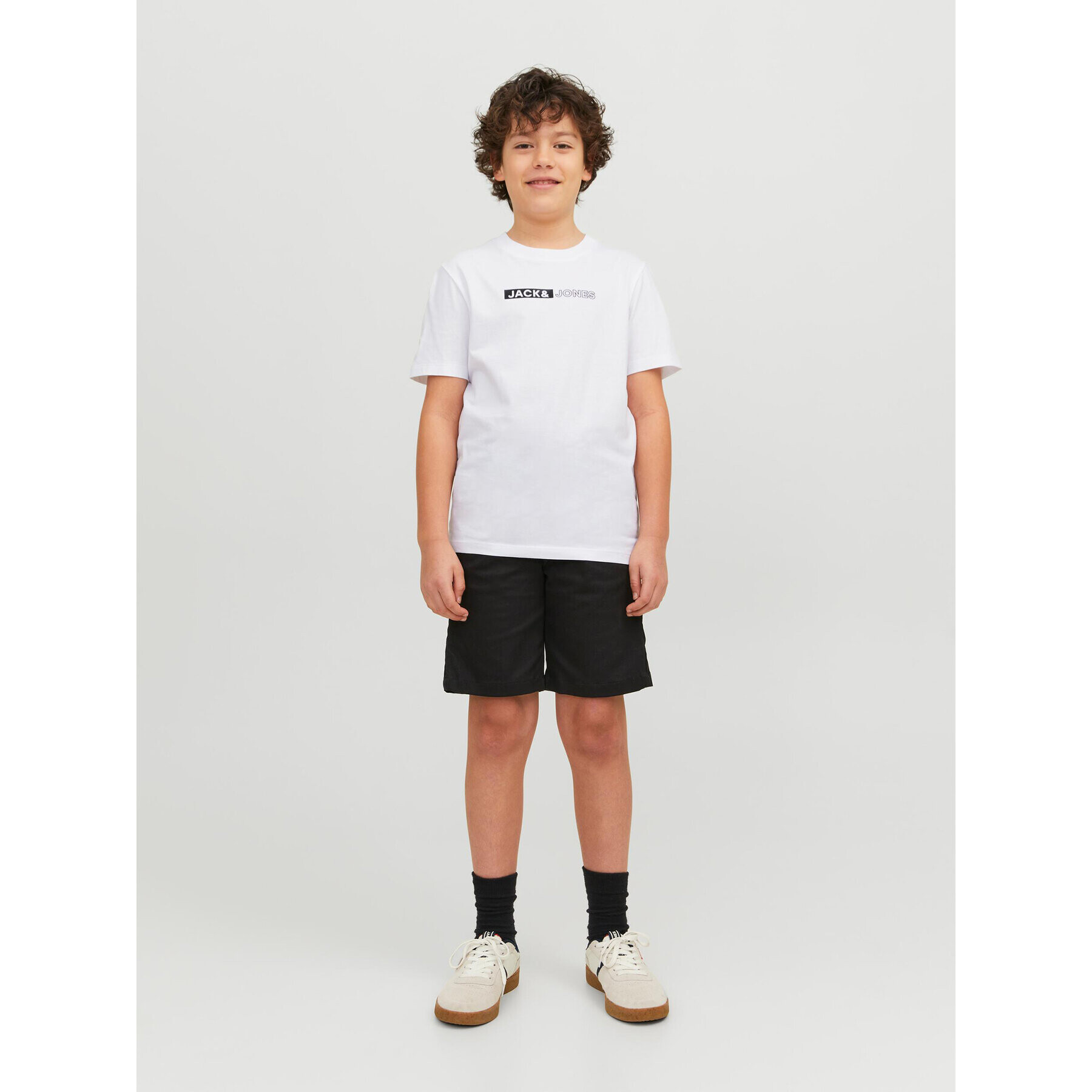 Jack&Jones Junior Тишърт 12225316 Бял Regular Fit - Pepit.bg
