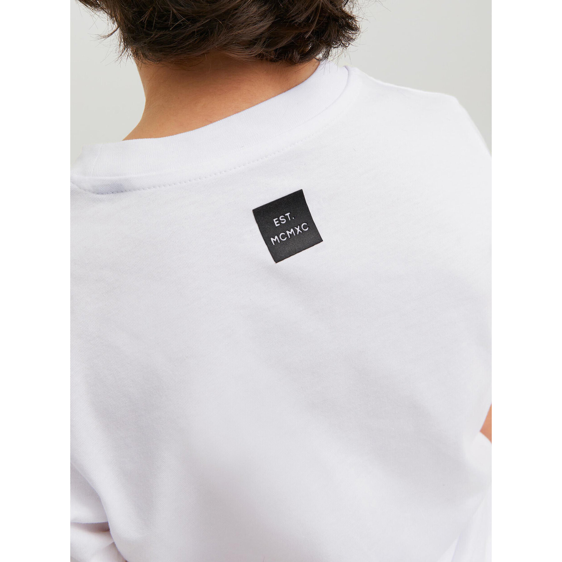 Jack&Jones Junior Тишърт 12225316 Бял Regular Fit - Pepit.bg