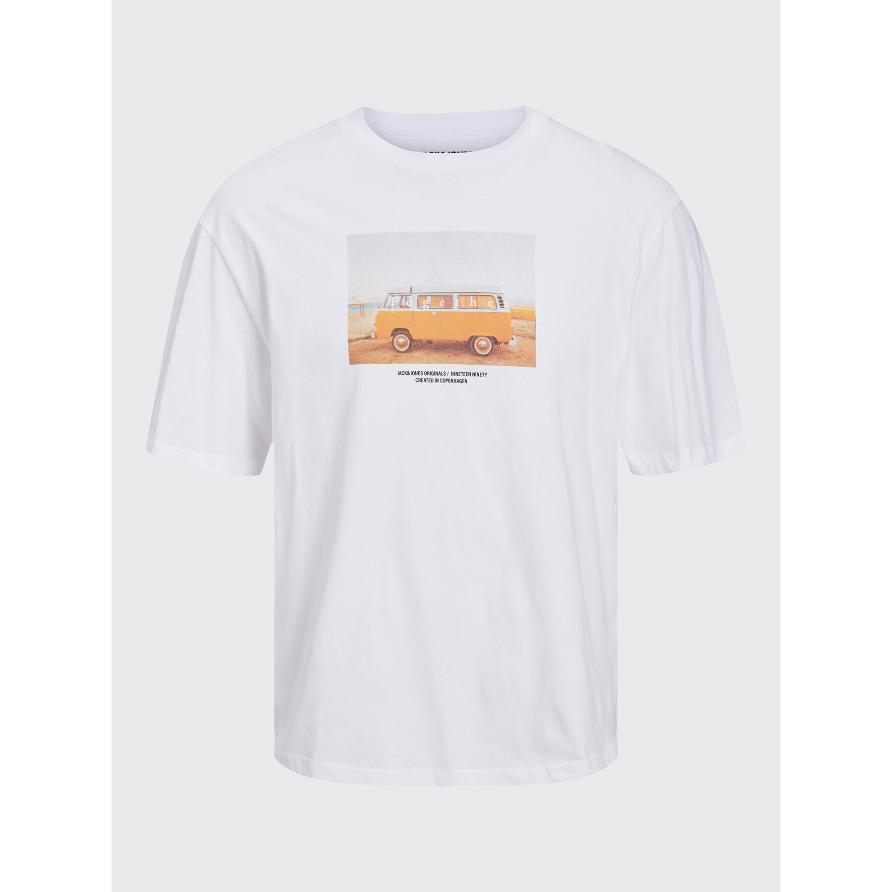 Jack&Jones Junior Тишърт 12230626 Бял Regular Fit - Pepit.bg
