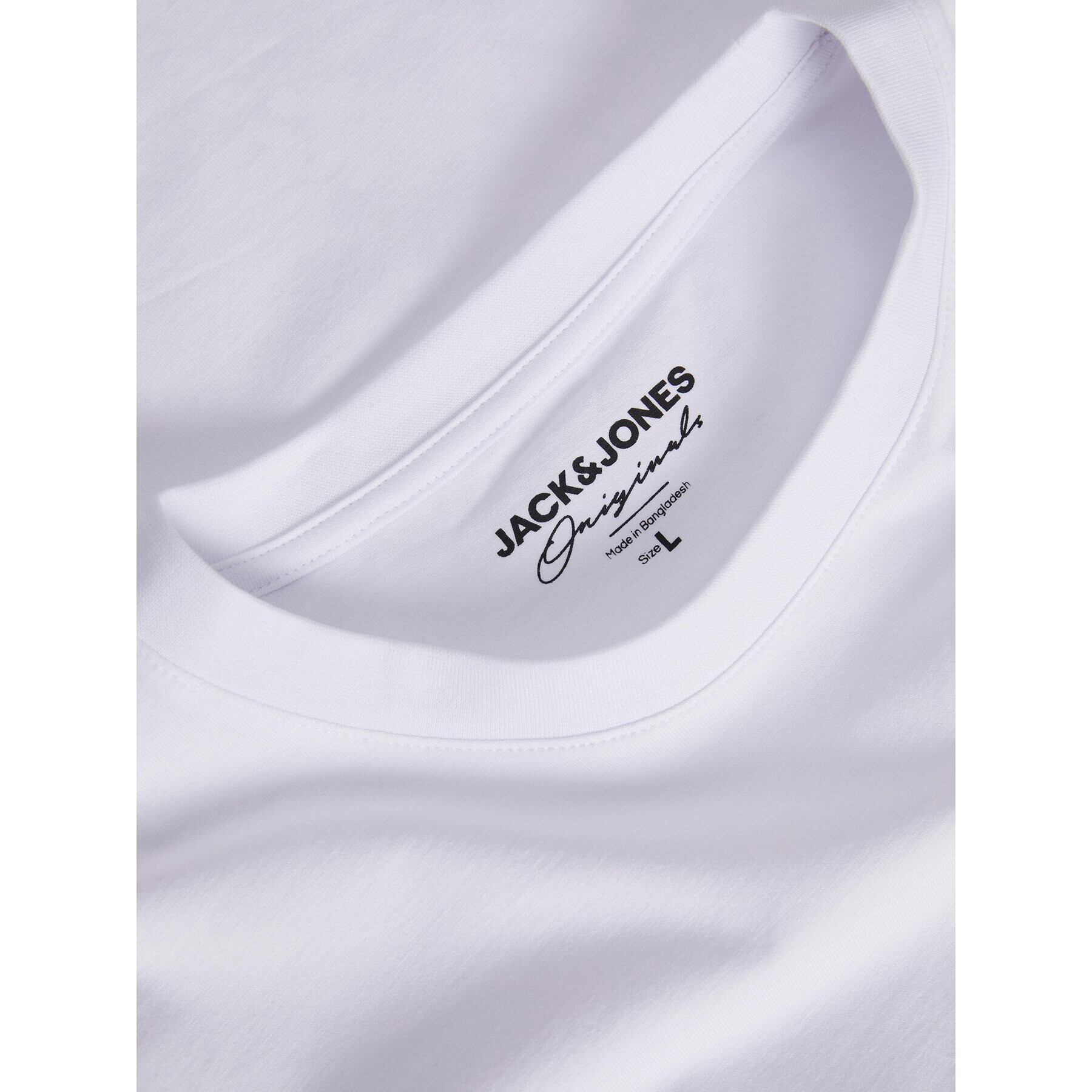 Jack&Jones Junior Тишърт 12230626 Бял Regular Fit - Pepit.bg