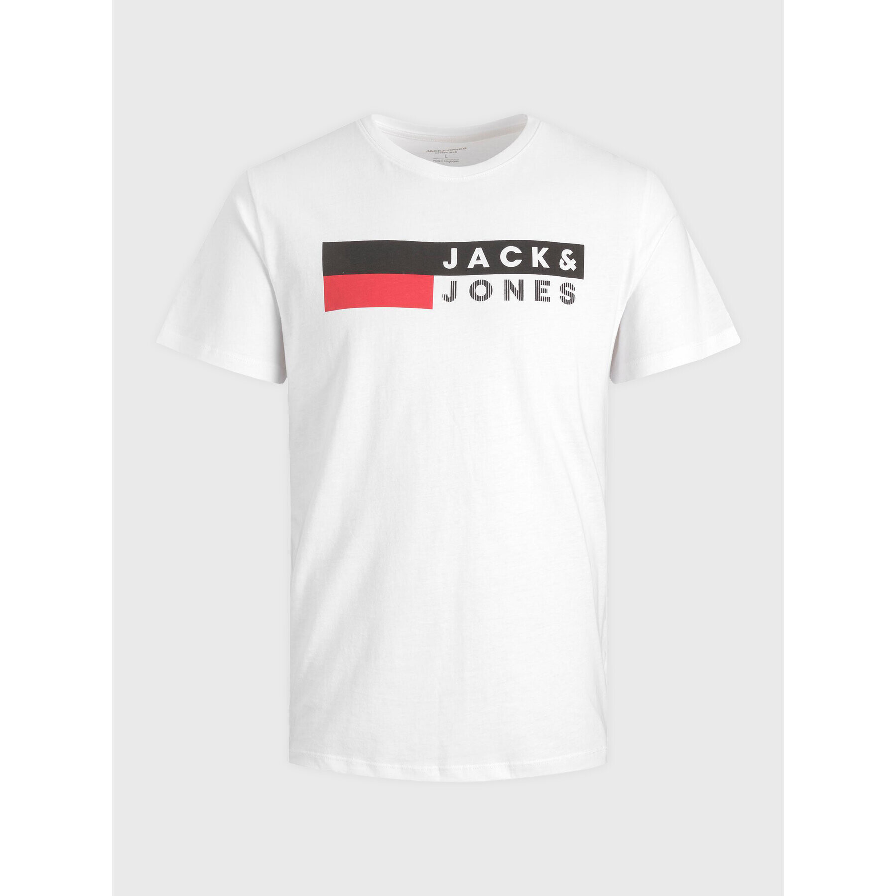 Jack&Jones Junior Тишърт 12231298 Бял Regular Fit - Pepit.bg