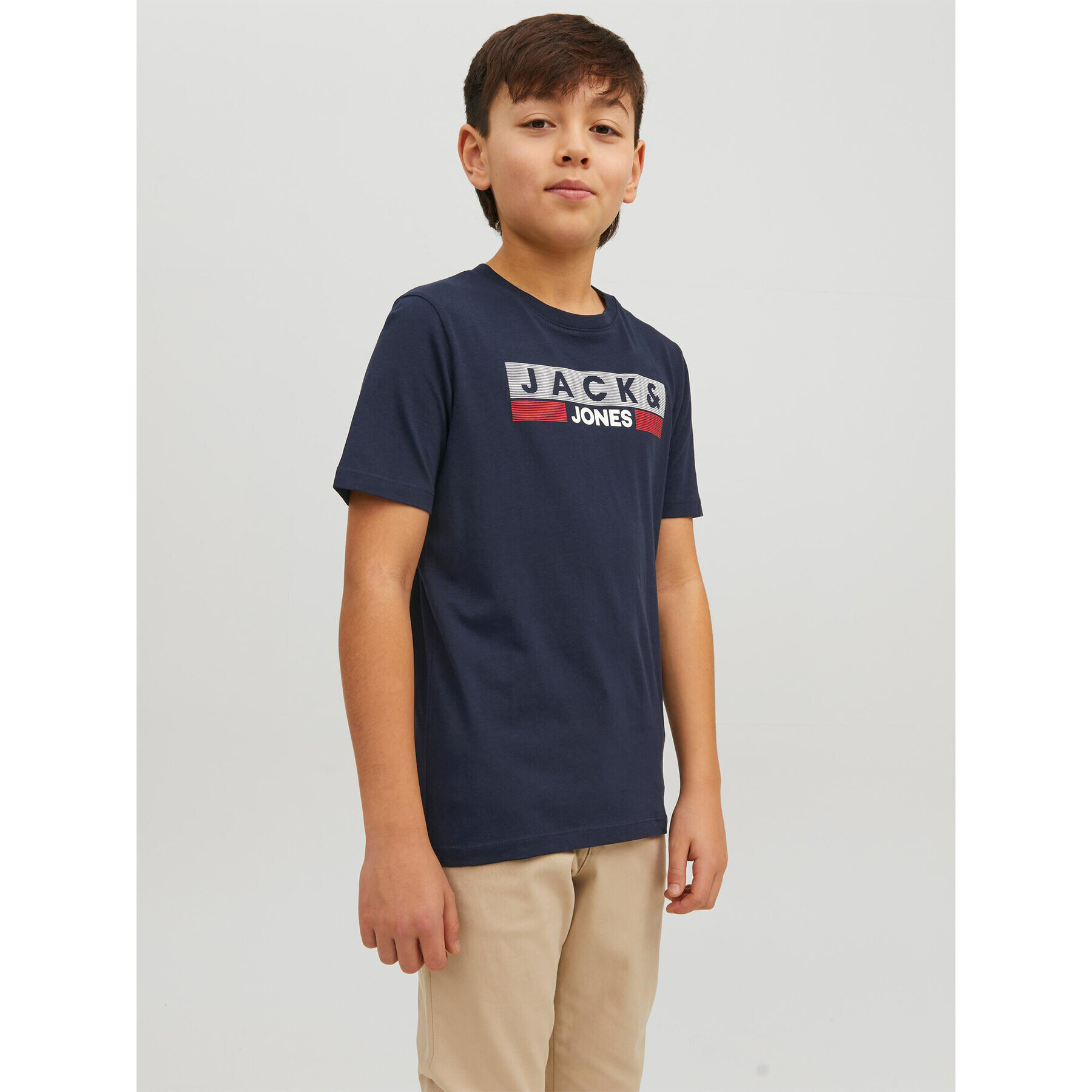 Jack&Jones Junior Тишърт 12231298 Син Regular Fit - Pepit.bg