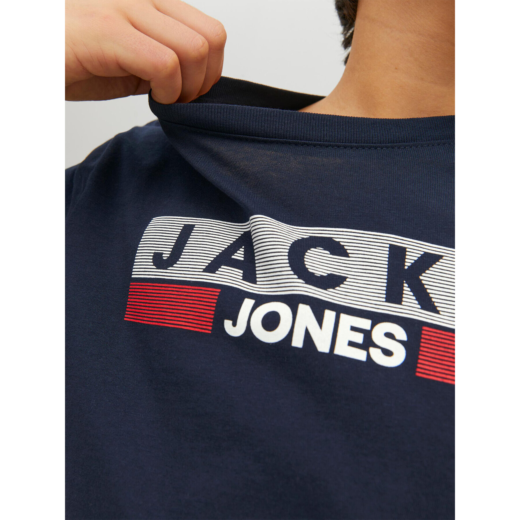 Jack&Jones Junior Тишърт 12231298 Син Regular Fit - Pepit.bg