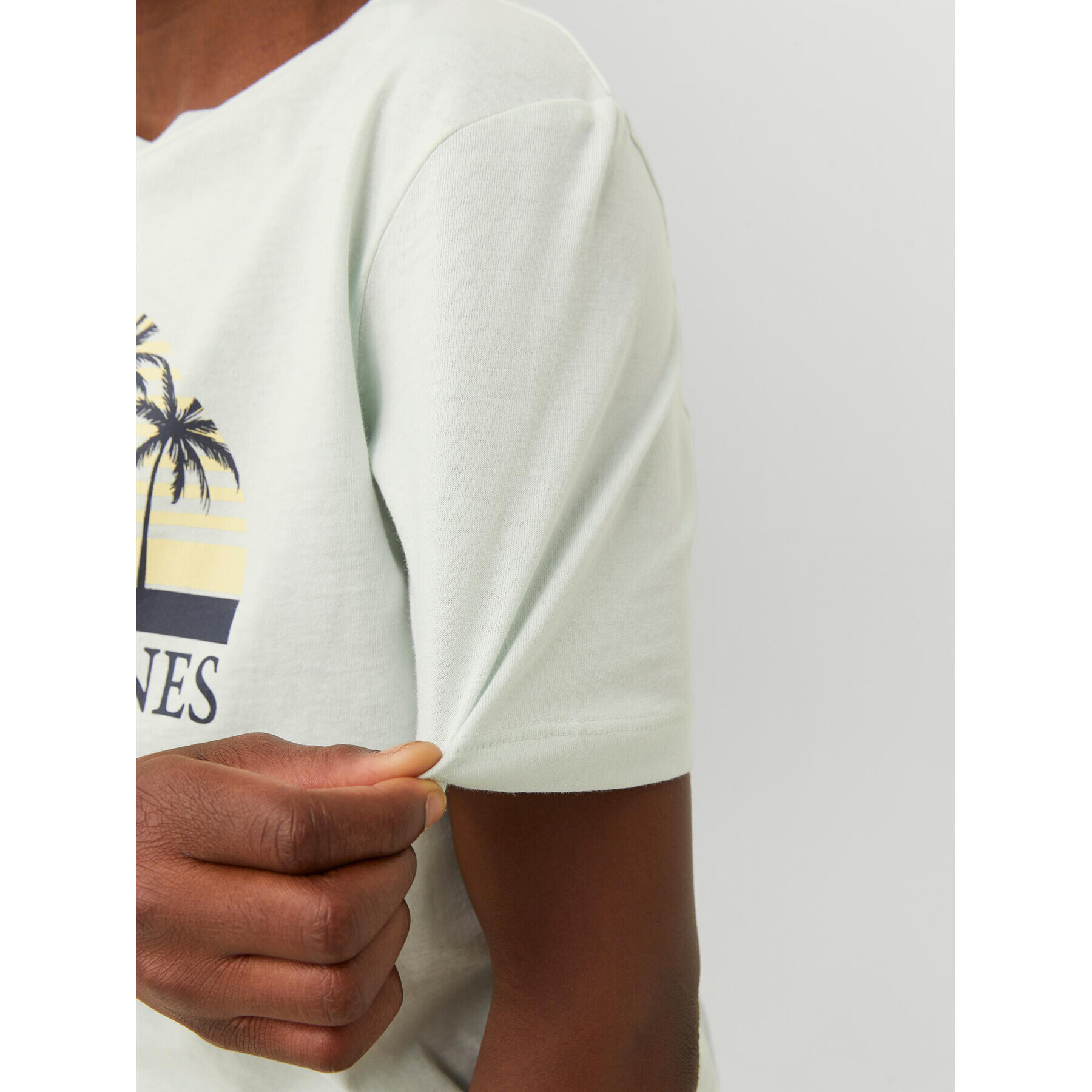Jack&Jones Junior Тишърт 12235491 Бял Standard Fit - Pepit.bg