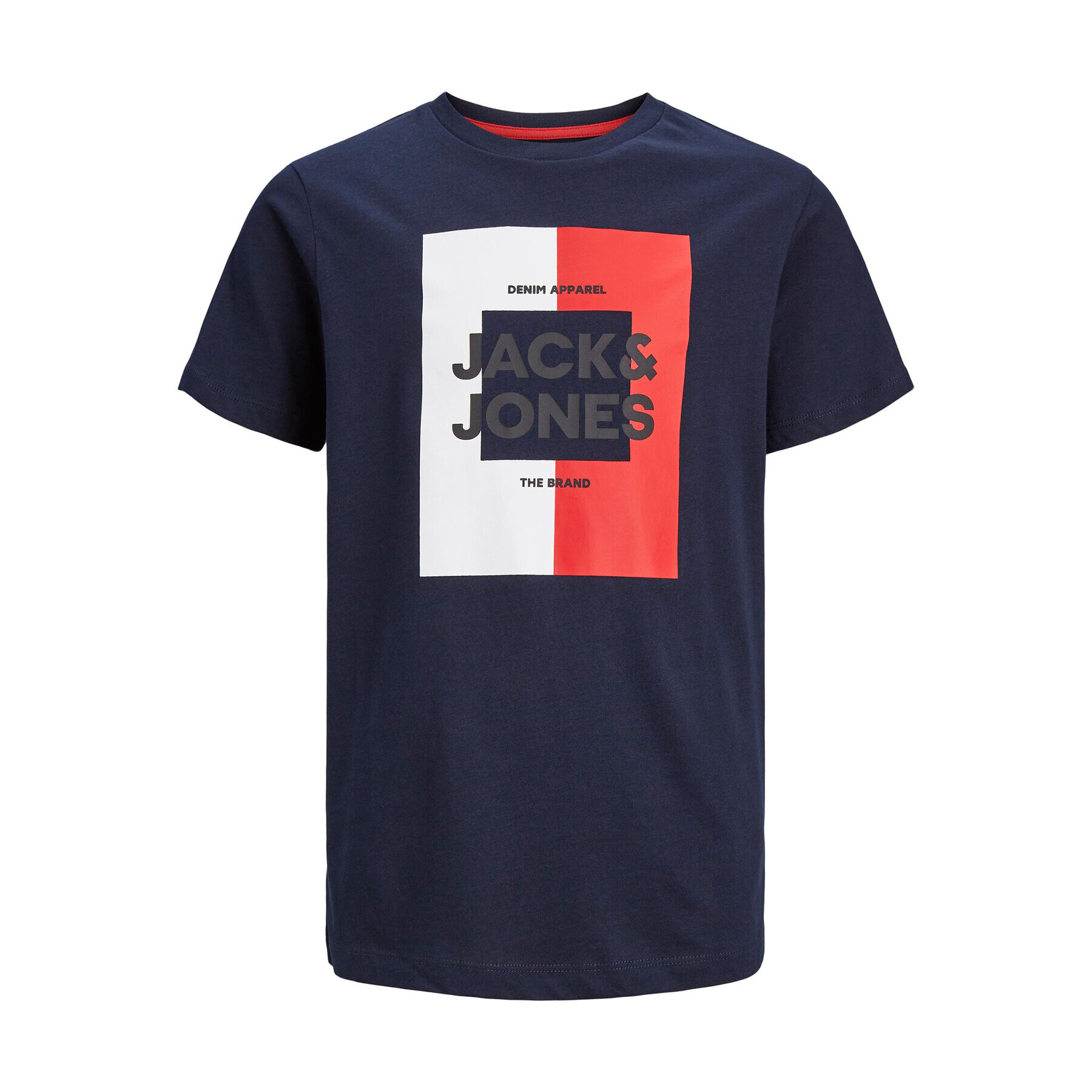 Jack&Jones Junior Тишърт 12237033 Тъмносин Regular Fit - Pepit.bg